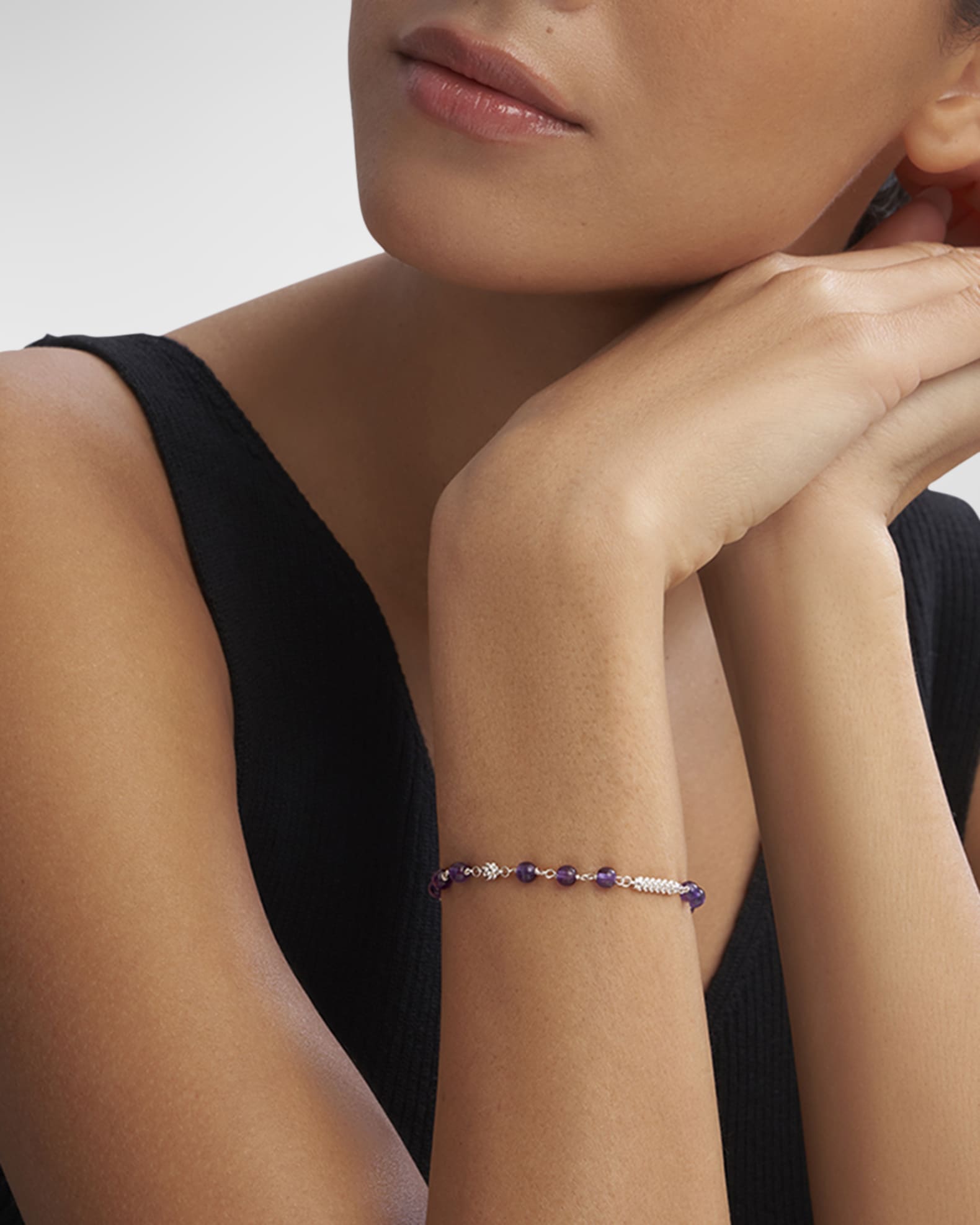 LAGOS Cavier Icon Amethyst Bracelet Neiman Marcus