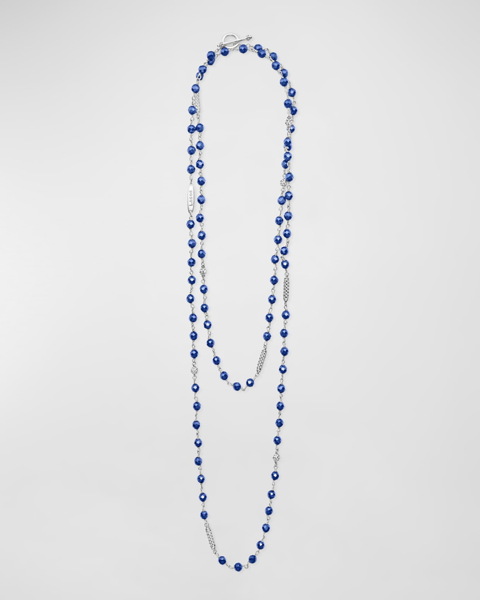 LAGOS Caviar Icon Sterling Silver 9-Station Necklace