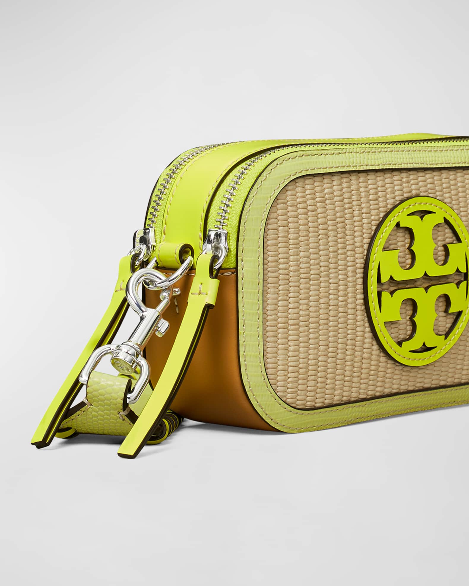 Tory Burch Miller Mini Raffia Crossbody Bag Neiman Marcus