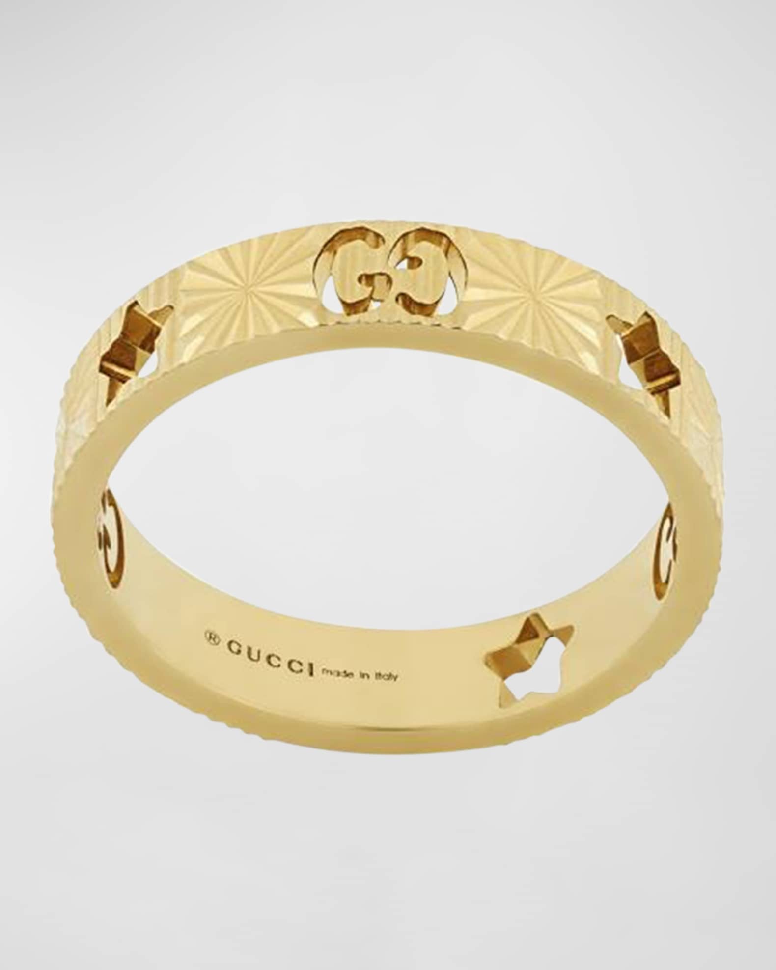 Gucci Icon Star Ring in Yellow Gold