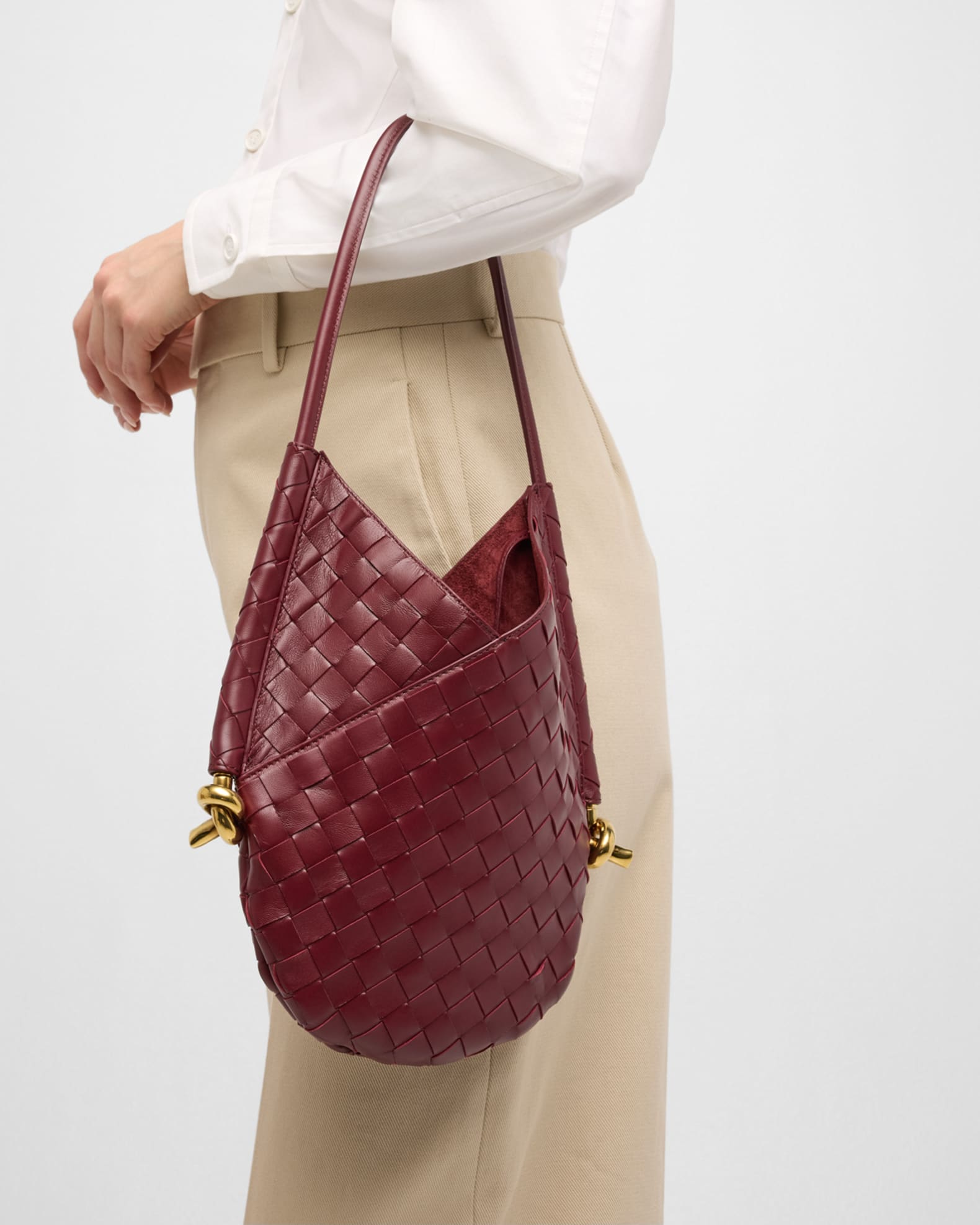 ショルダーバッグ・ポシェット BOTTEGA VENETA DARK BROWN MINI SOLSTICE SHOULDER BAG Bottega Veneta - Mini Solstice leather shoulder bag brown