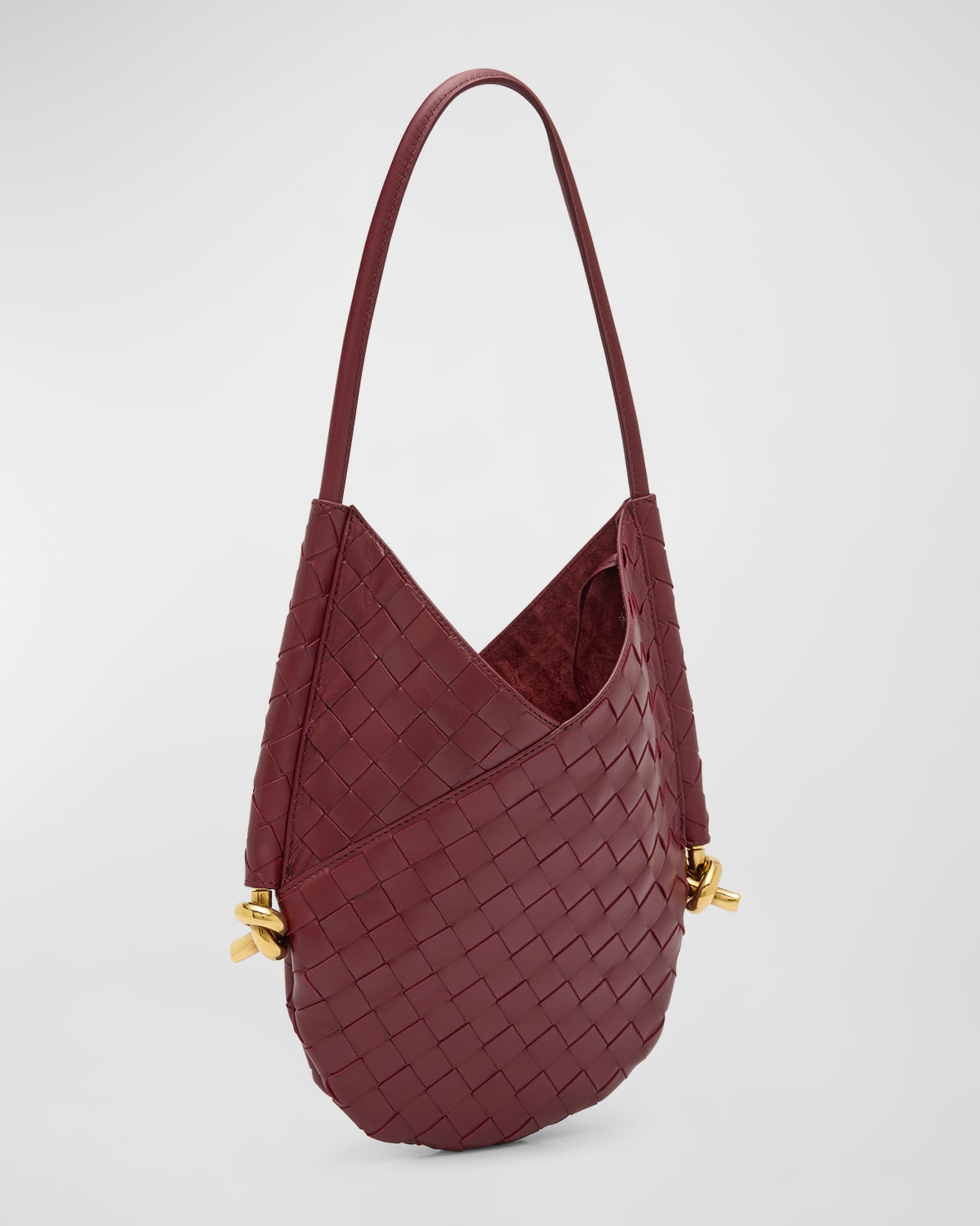 ショルダーバッグ・ポシェット BOTTEGA VENETA  Solstice Bag in Woven Nappa Bottega Veneta Small Solstice Shoulder Bag | Neiman Marcus