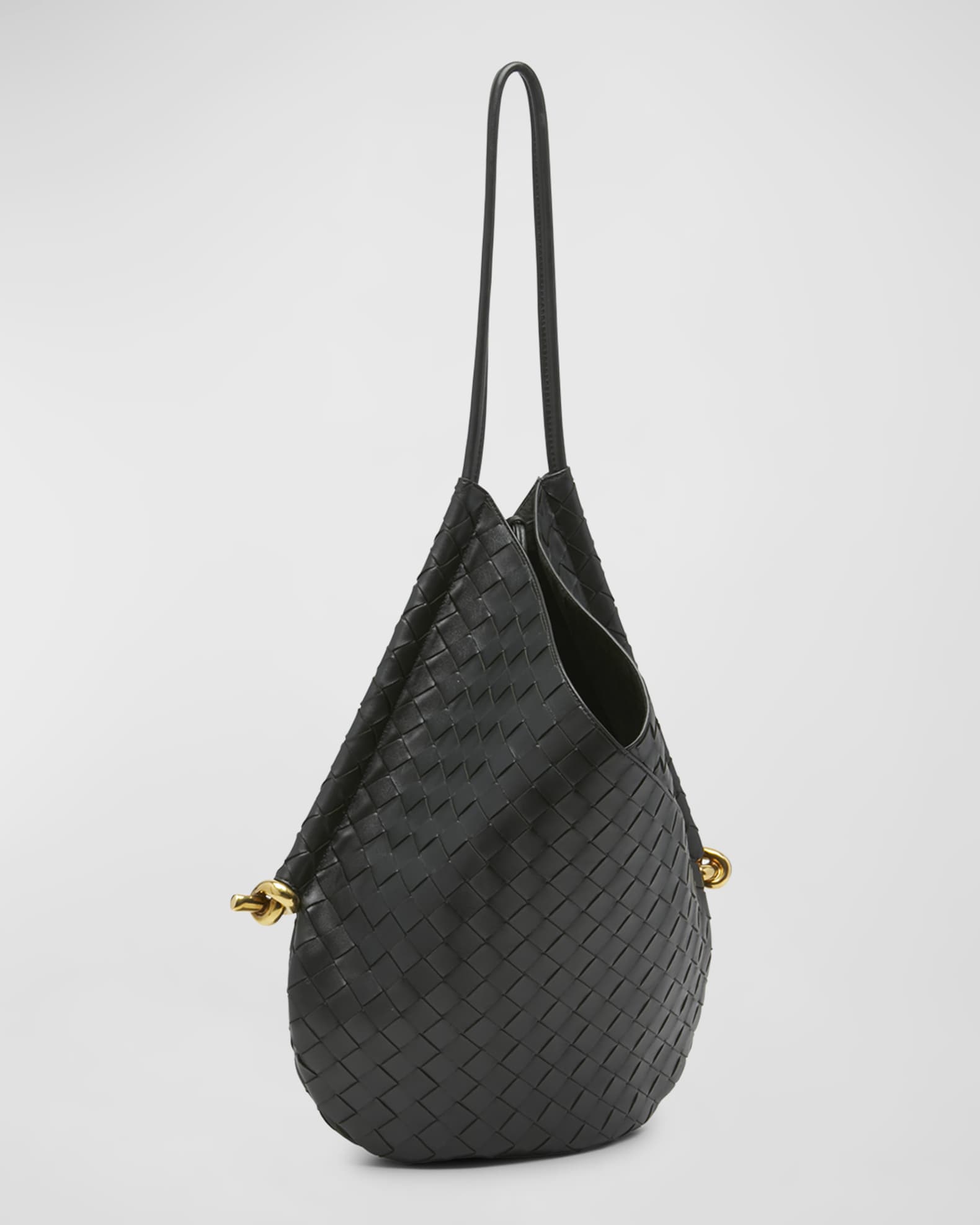 Bottega Veneta Small Andiamo - Black - Woman - Lambskin