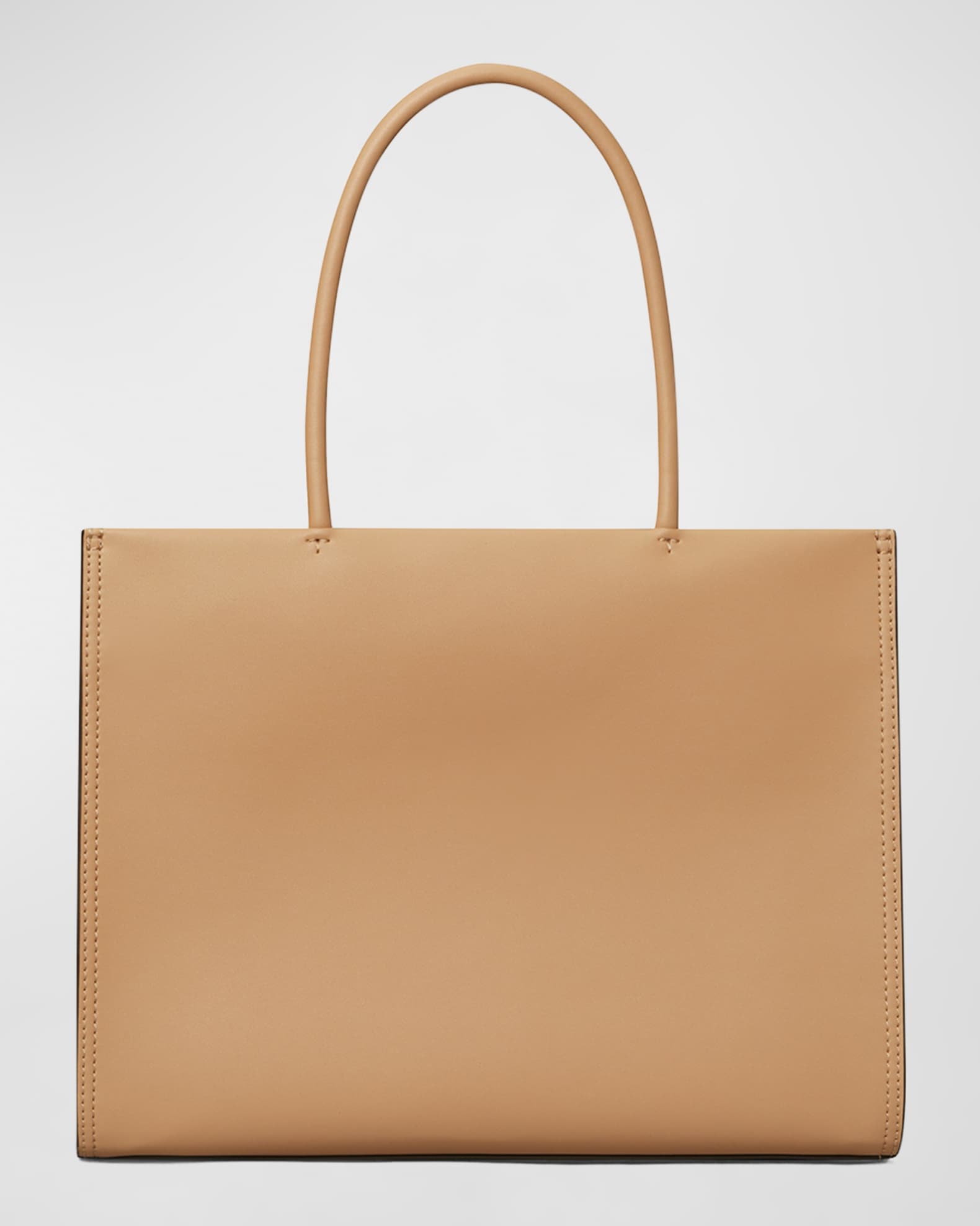 Mini Ella Eco Tote Bag - Tory Burch - White - Vegan Leather