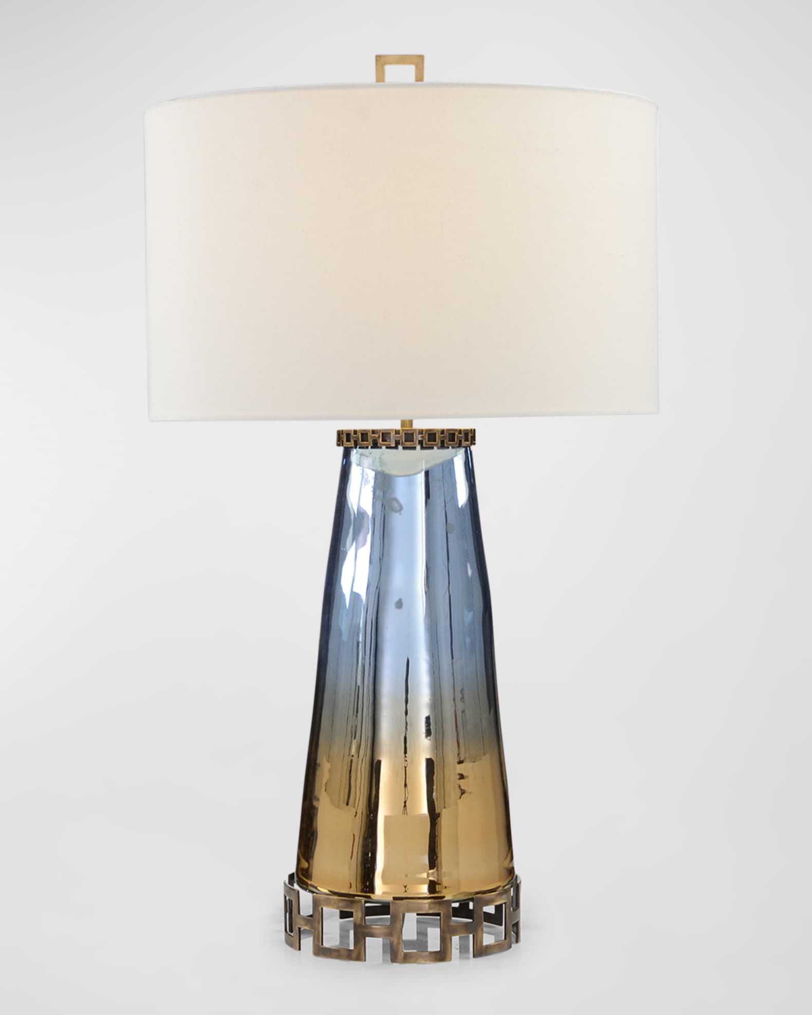 Sapphire Blue & Cognac Glass Table Lamp 1