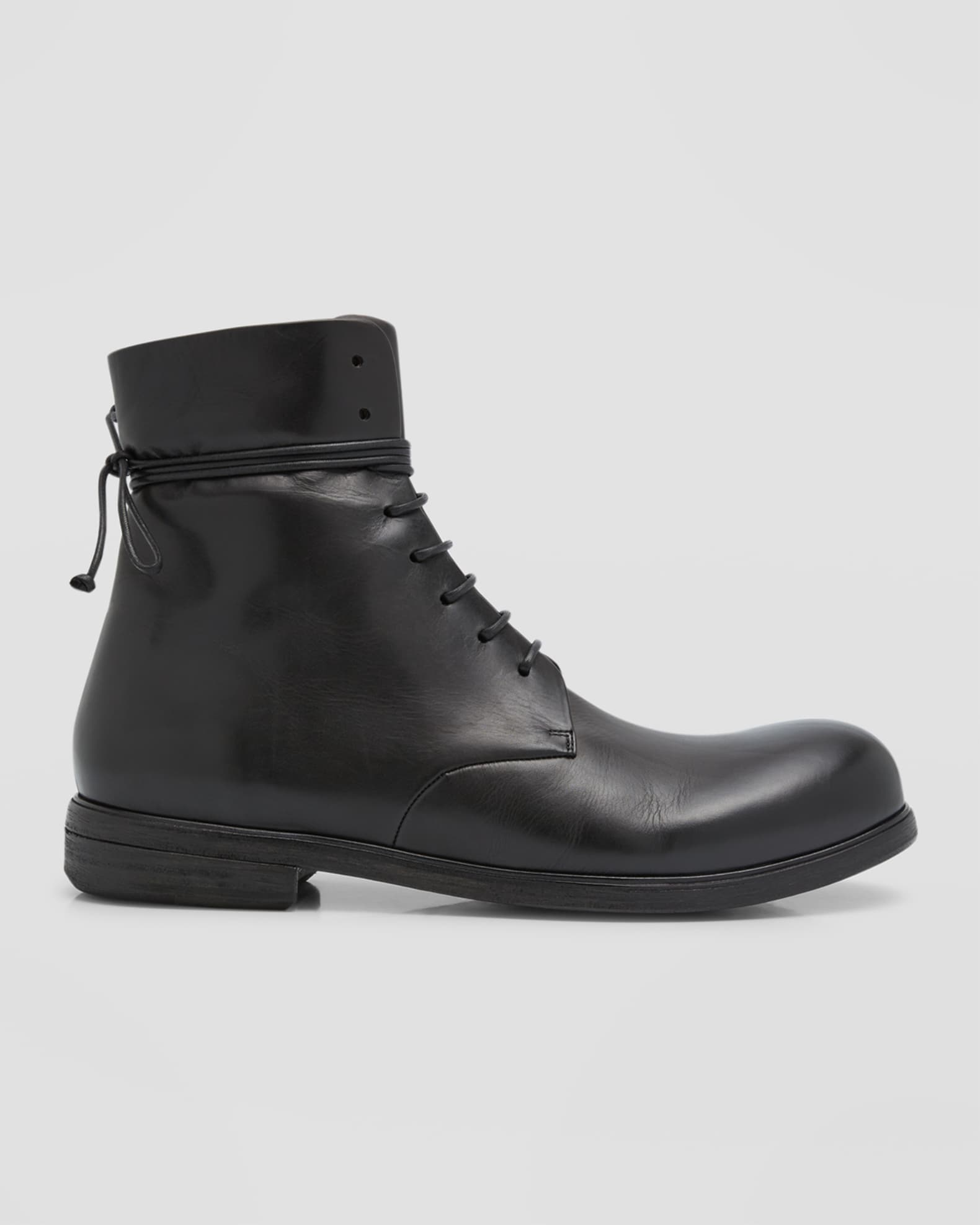 Marsell Men's Zucca Media Lace-Up Leather Boots | Neiman Marcus