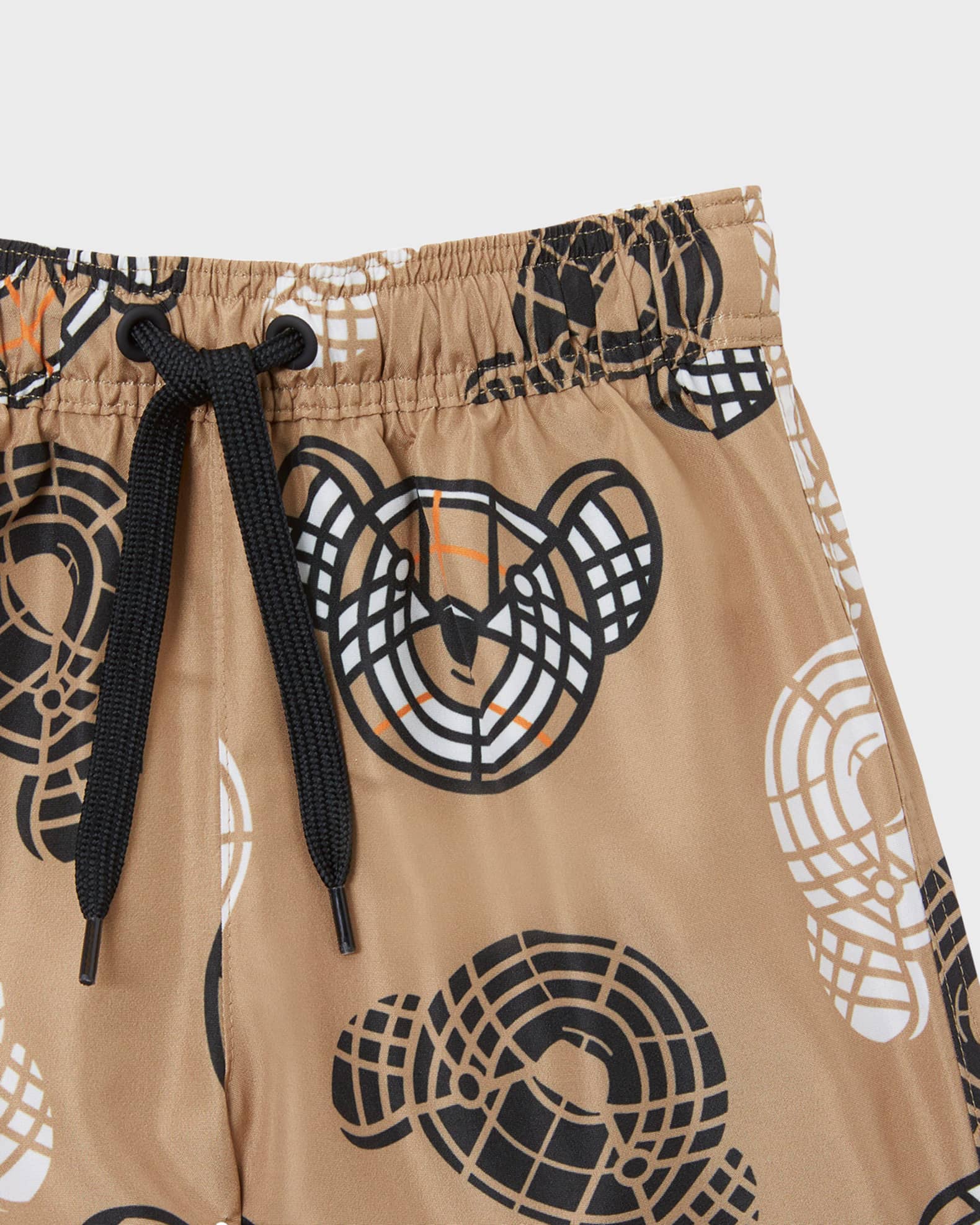 Burberry Boy's Malcolm BearsPrint Swim Trunks, Size 12M2 Neiman Marcus