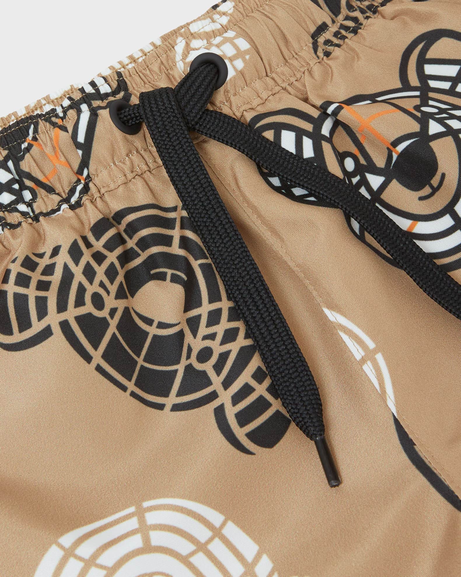 Burberry Boy's Malcolm BearsPrint Swim Trunks, Size 12M2 Neiman Marcus