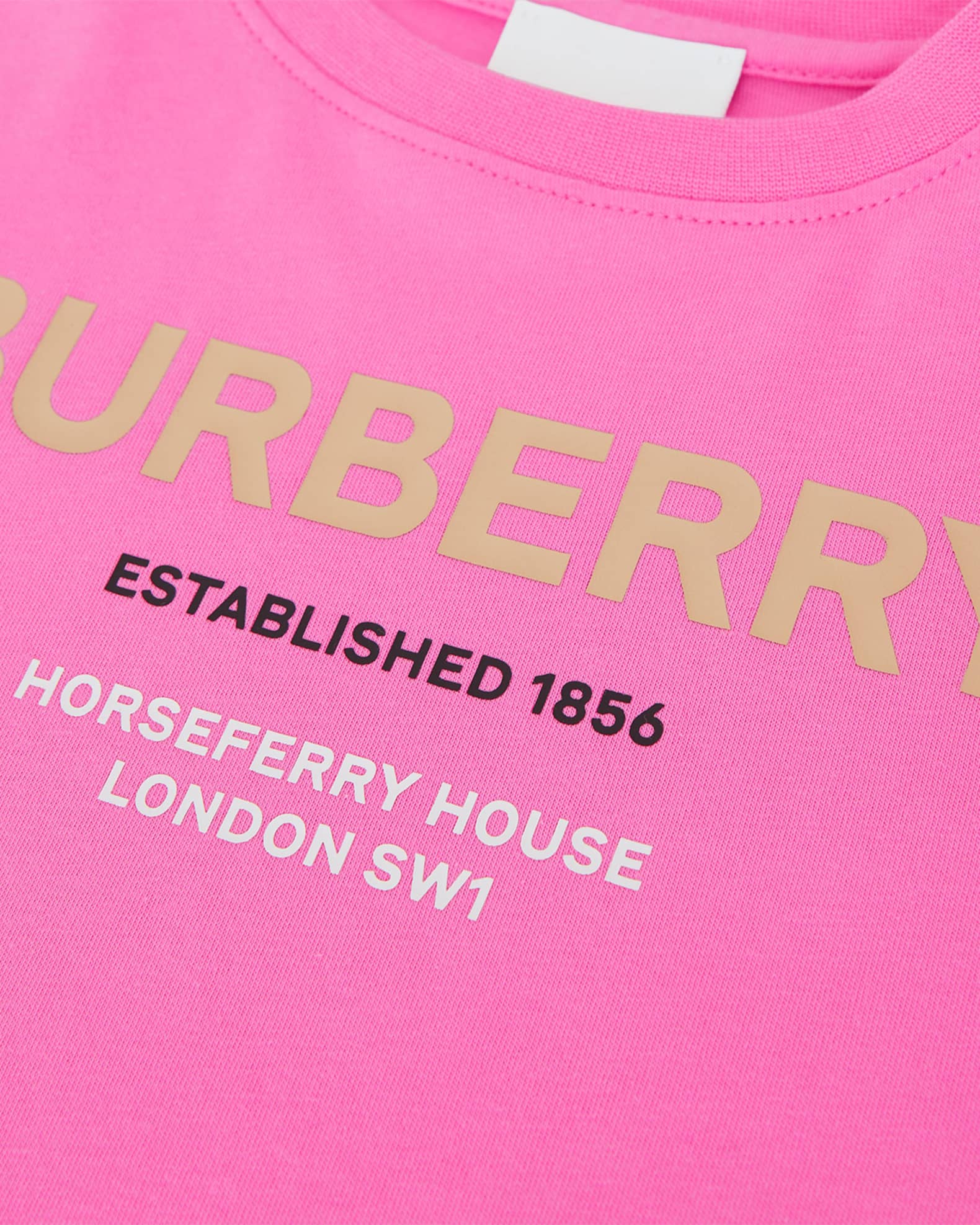 Burberry Cedarteddy Baby Girls T Shirt In Offwhite