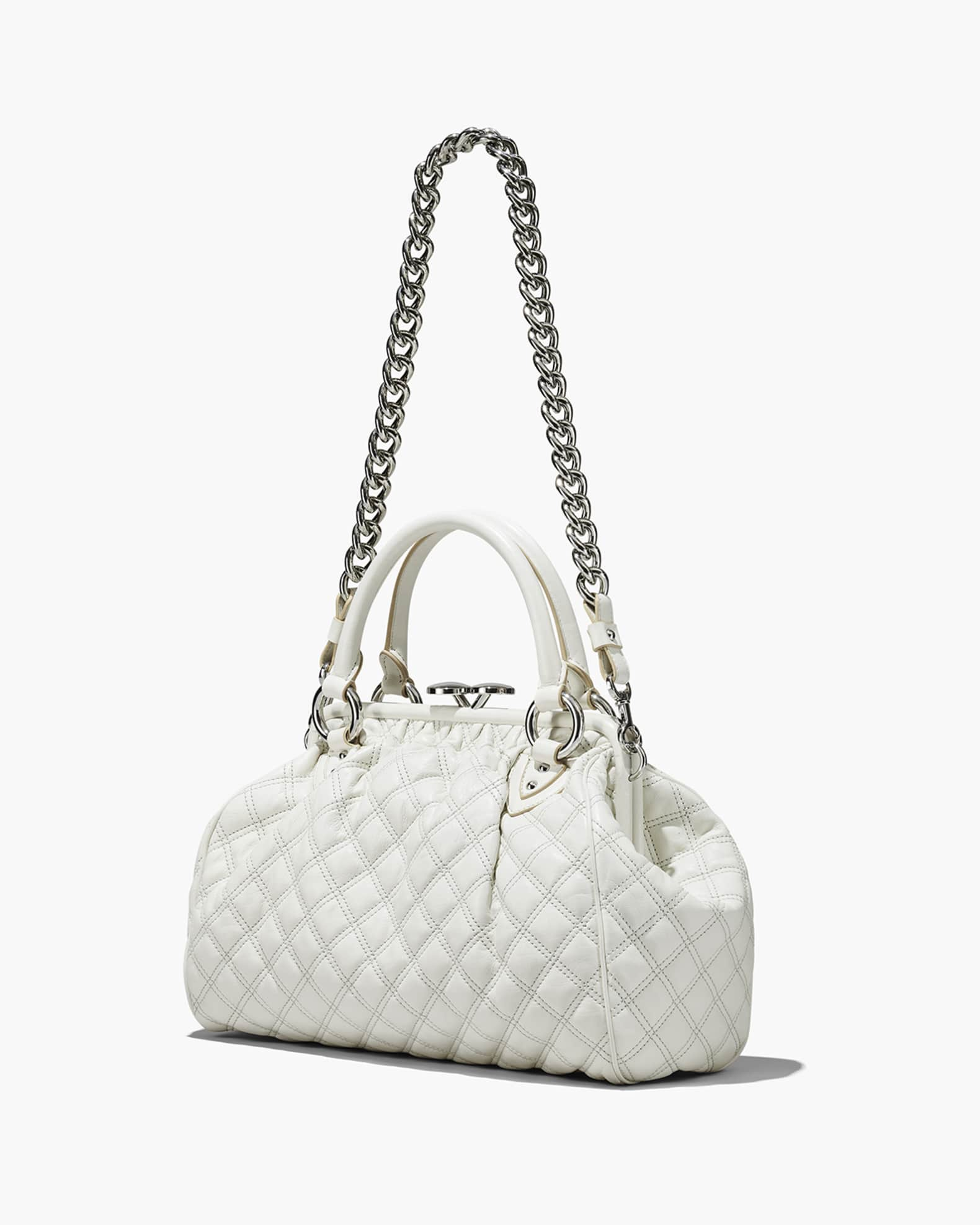 MARC JACOBS STAM DOCTOR BAG IN BEIGE QUILTED LEATHER HAND BAG Black  ref.577600 - Joli Closet