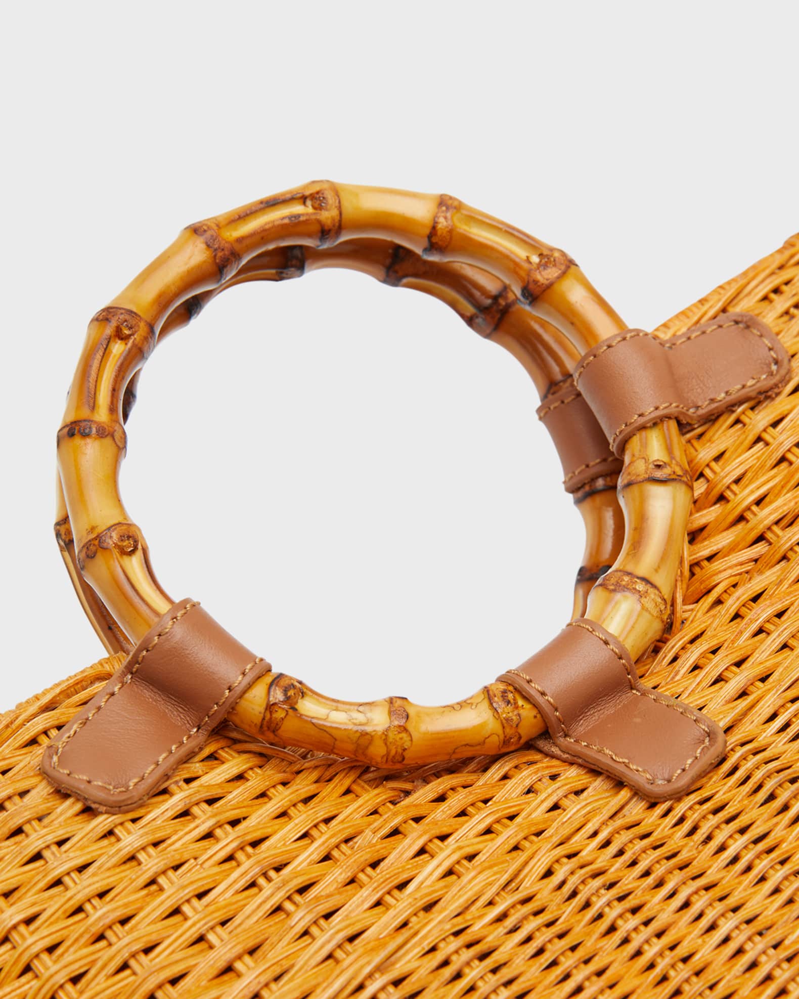 Serpui Phoebe Wicker TopHandle Bag Neiman Marcus