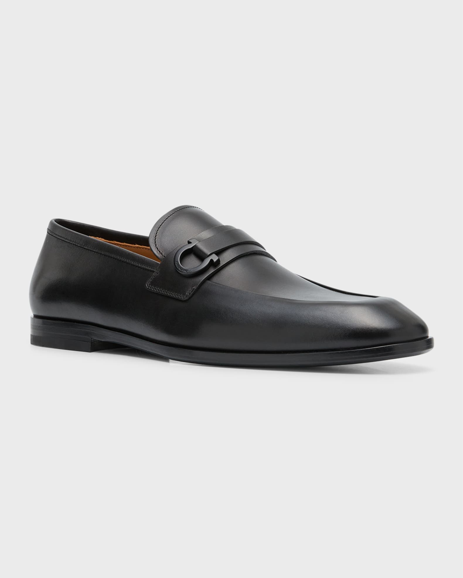 Ferragamo Men's Florio Gancio Bit Loafers | Neiman Marcus