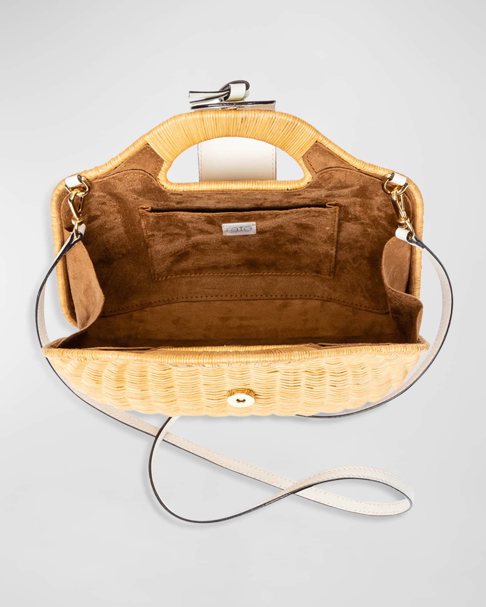 Rafe Gen Wicker TopHandle Bag Neiman Marcus