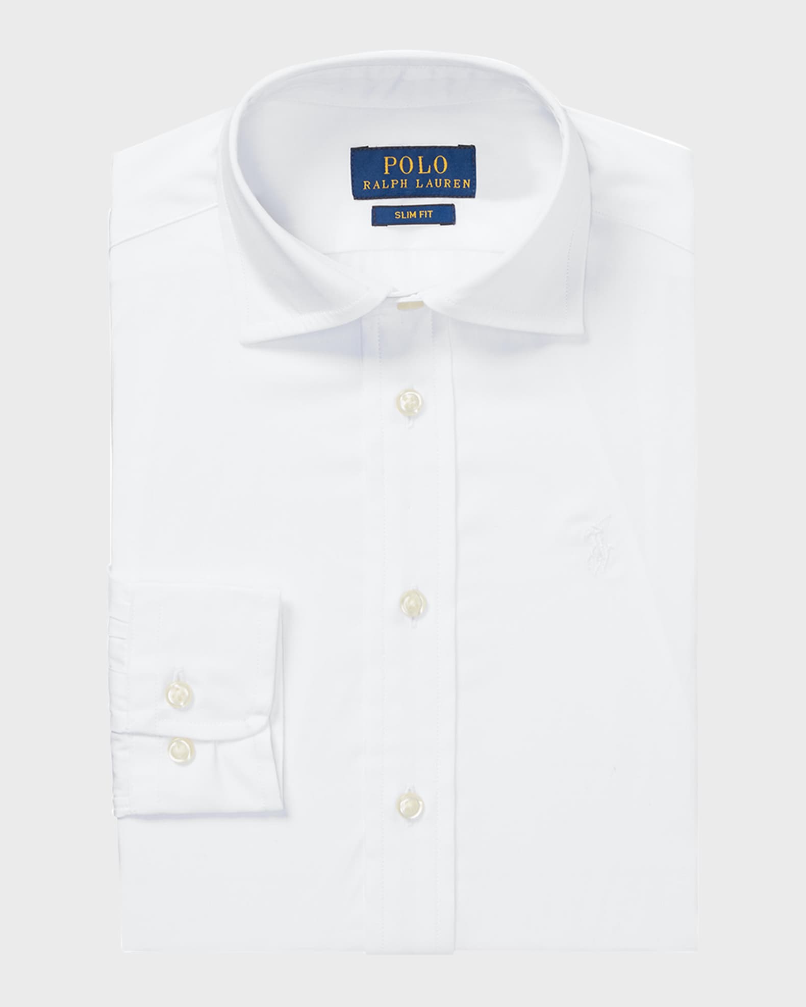Boy's Poplin Embroidered Dress Shirt, Size 5-7 0