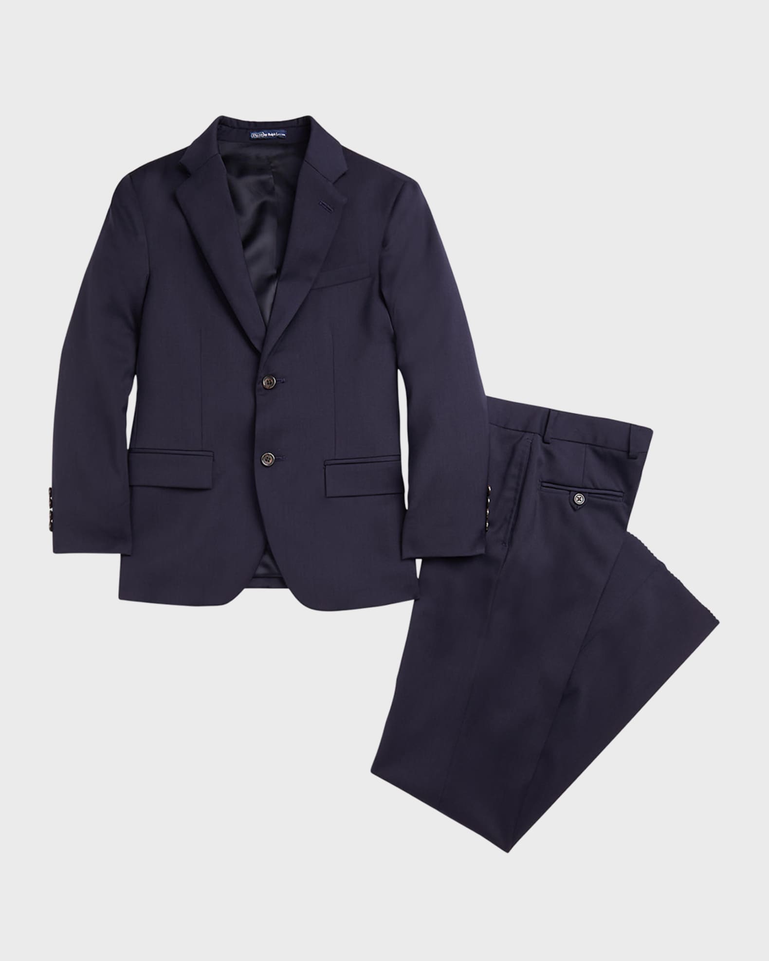 Ralph Lauren Childrenswear Boy's Tailored Wool Twill Two-Piece Suit, Size 5-7