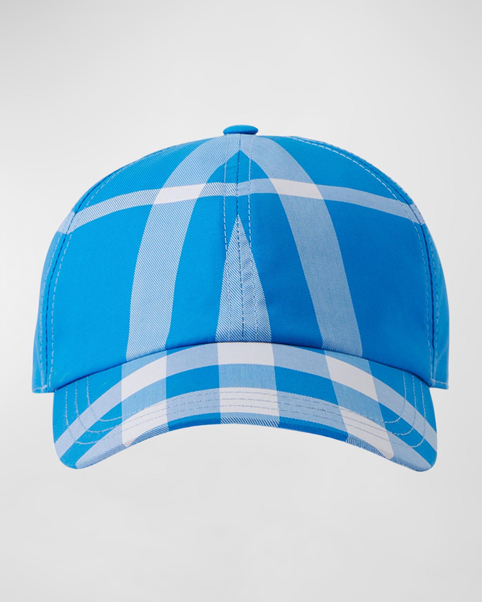 Burberry Men's Check Baseball Cap | Neiman Marcus