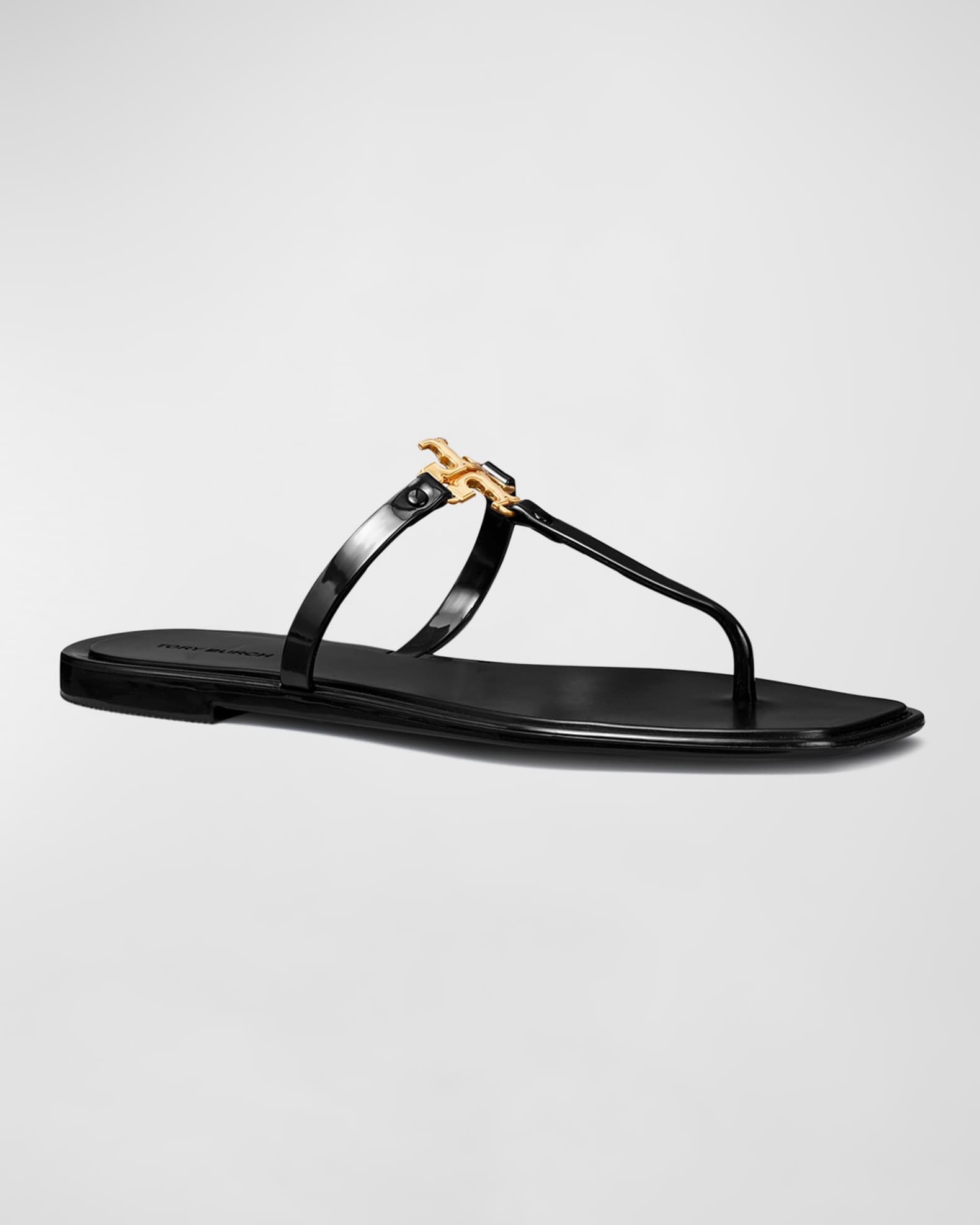 Roxanne Rubber Sandals in Black - Tory Burch