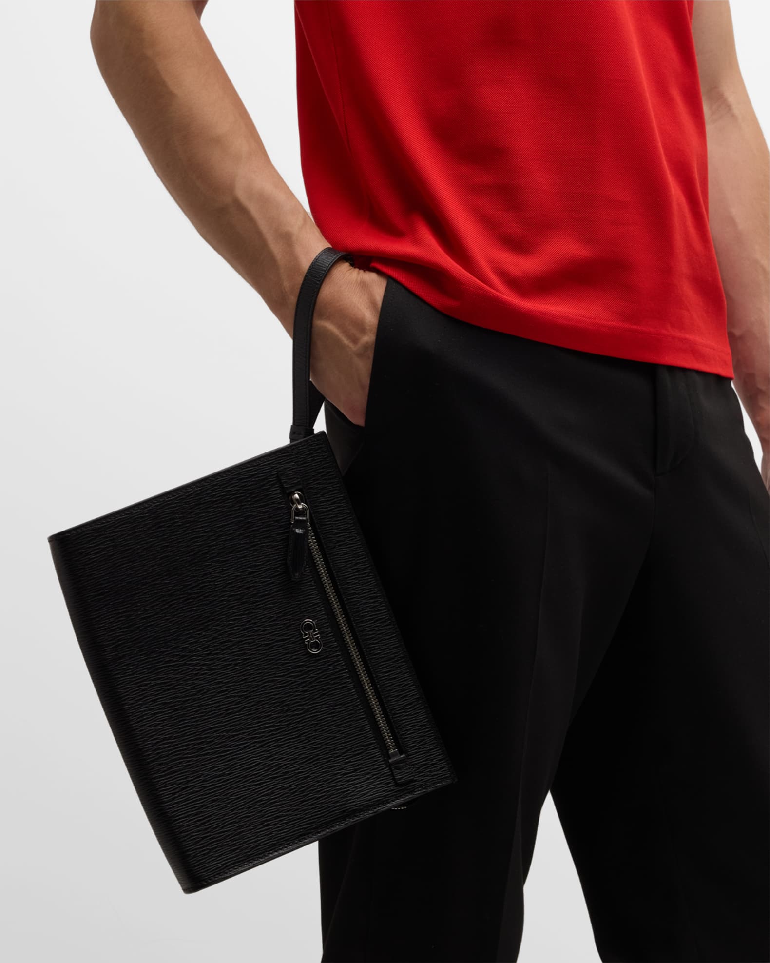 Ferragamo pouch bag hotsell