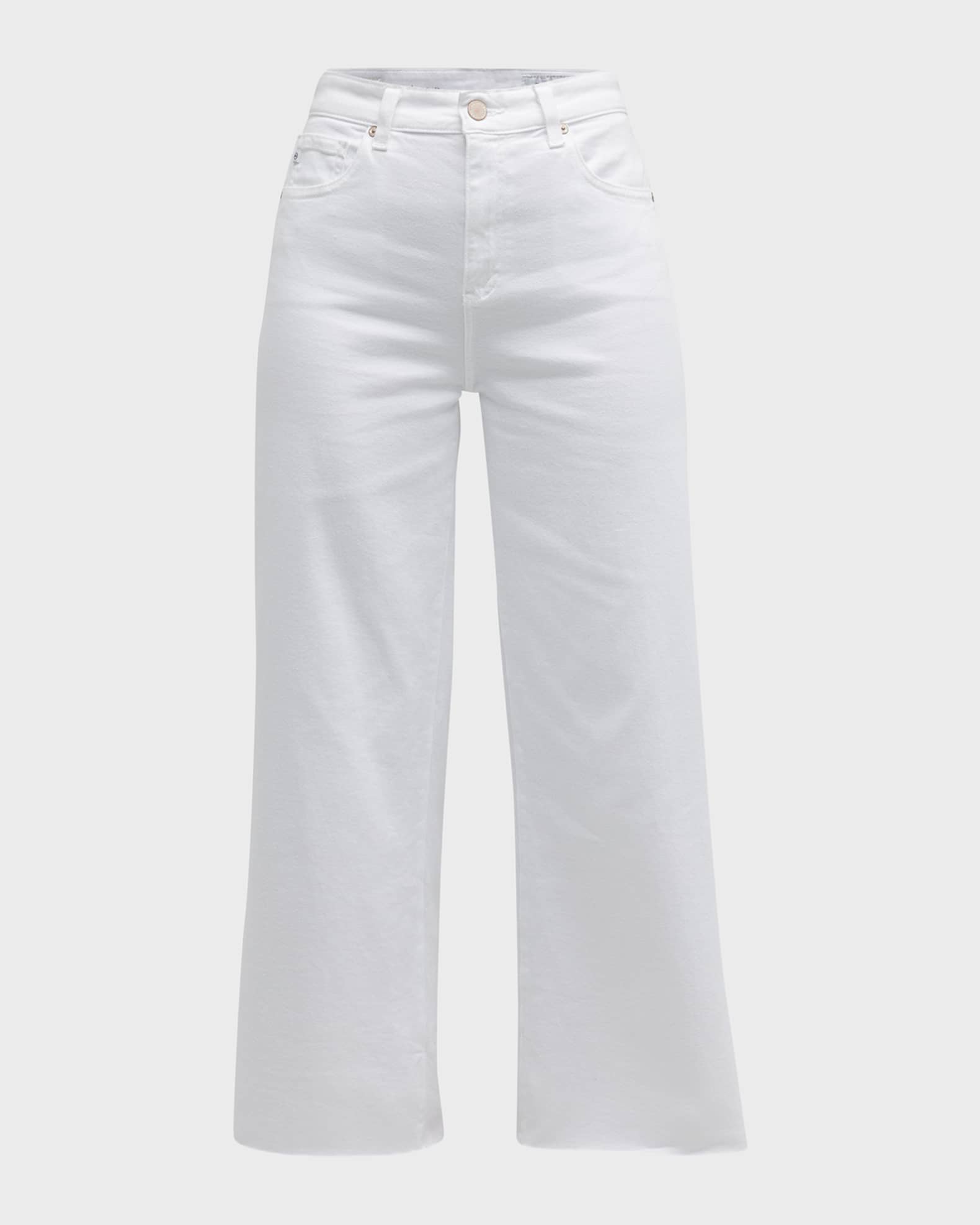Saige High Rise Wide-Leg Crop Jeans