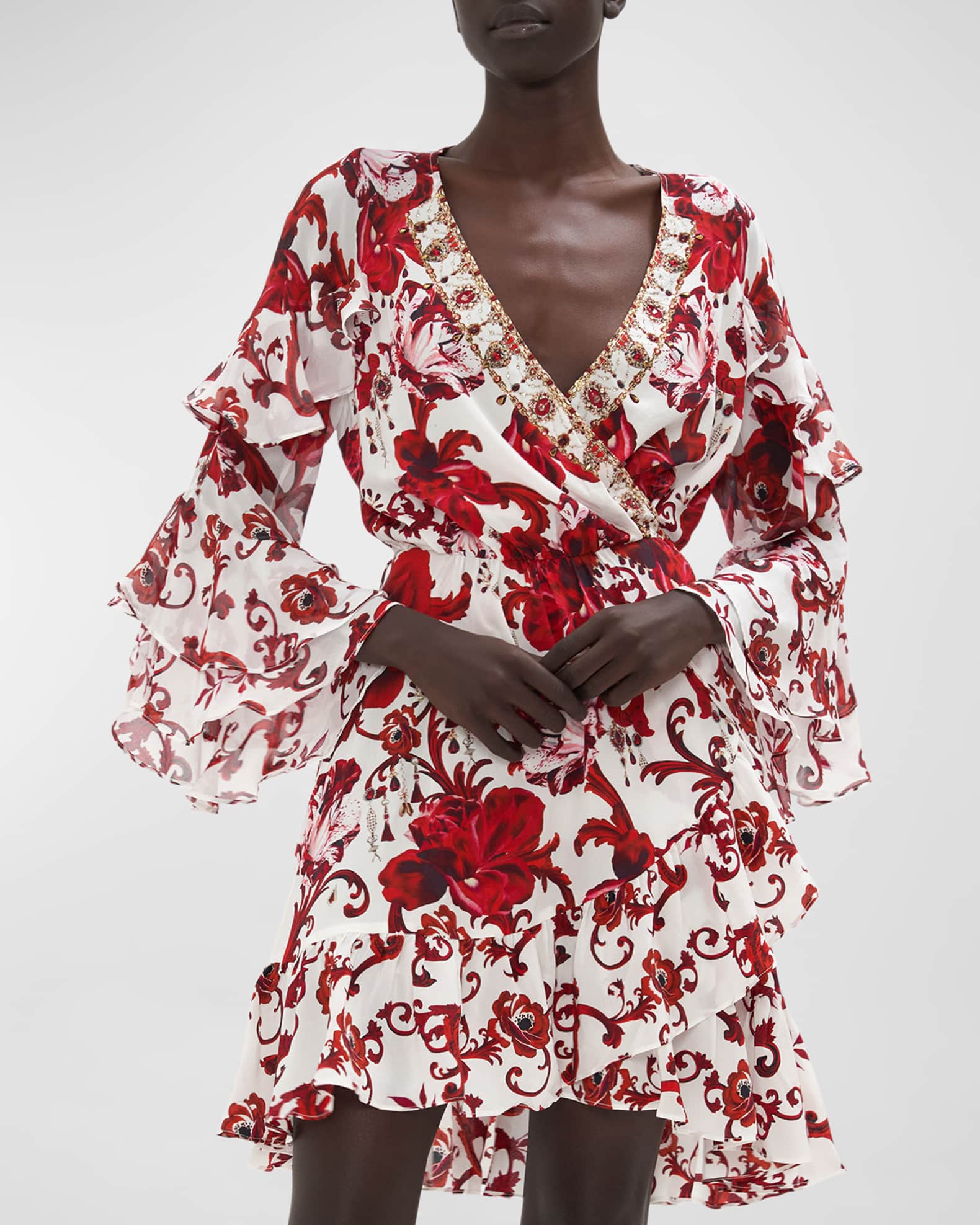 CAMILA FLORAL SHORT DRESS