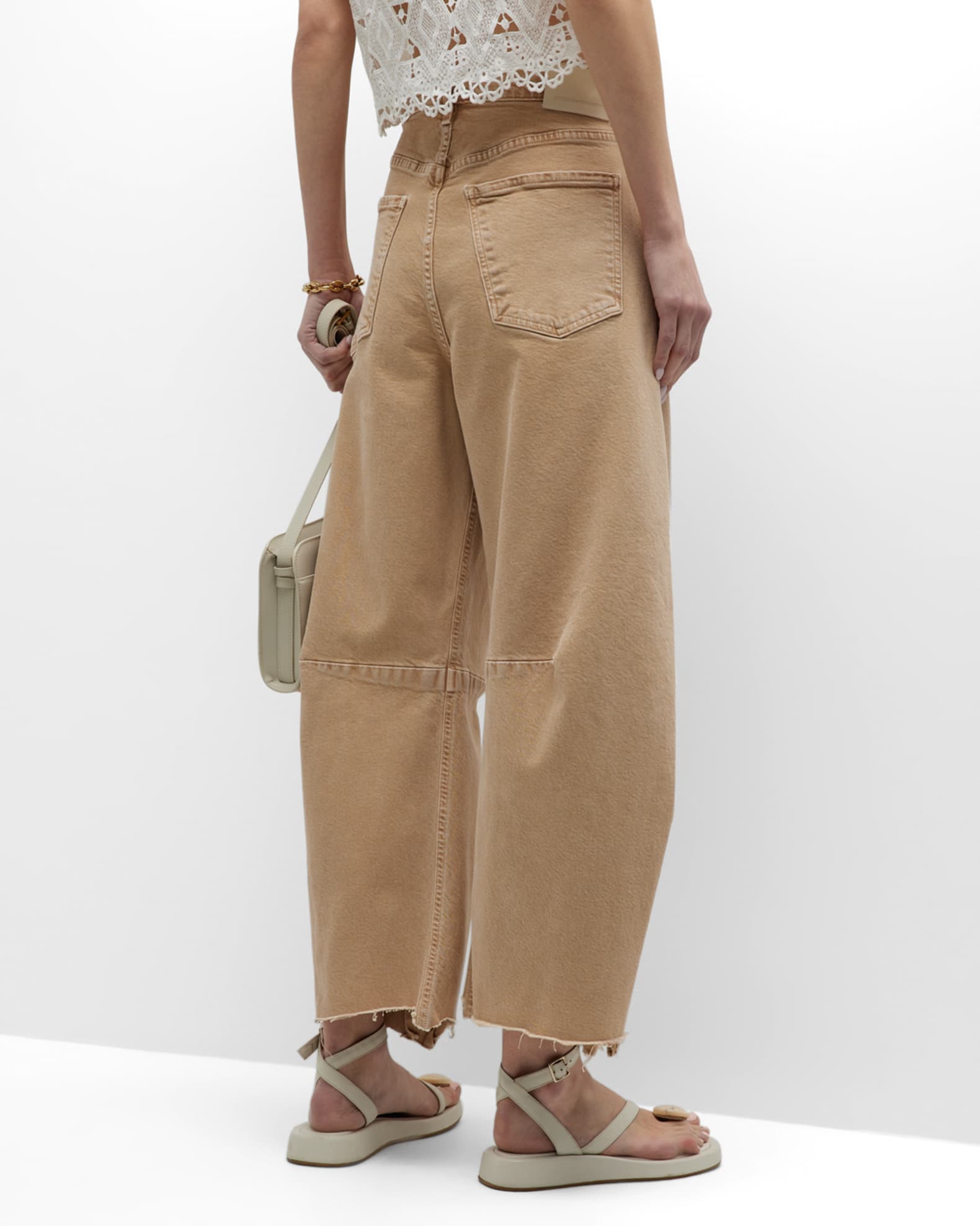 Citizens of Humanity Horseshoe WideLeg Ankle Jeans Neiman Marcus