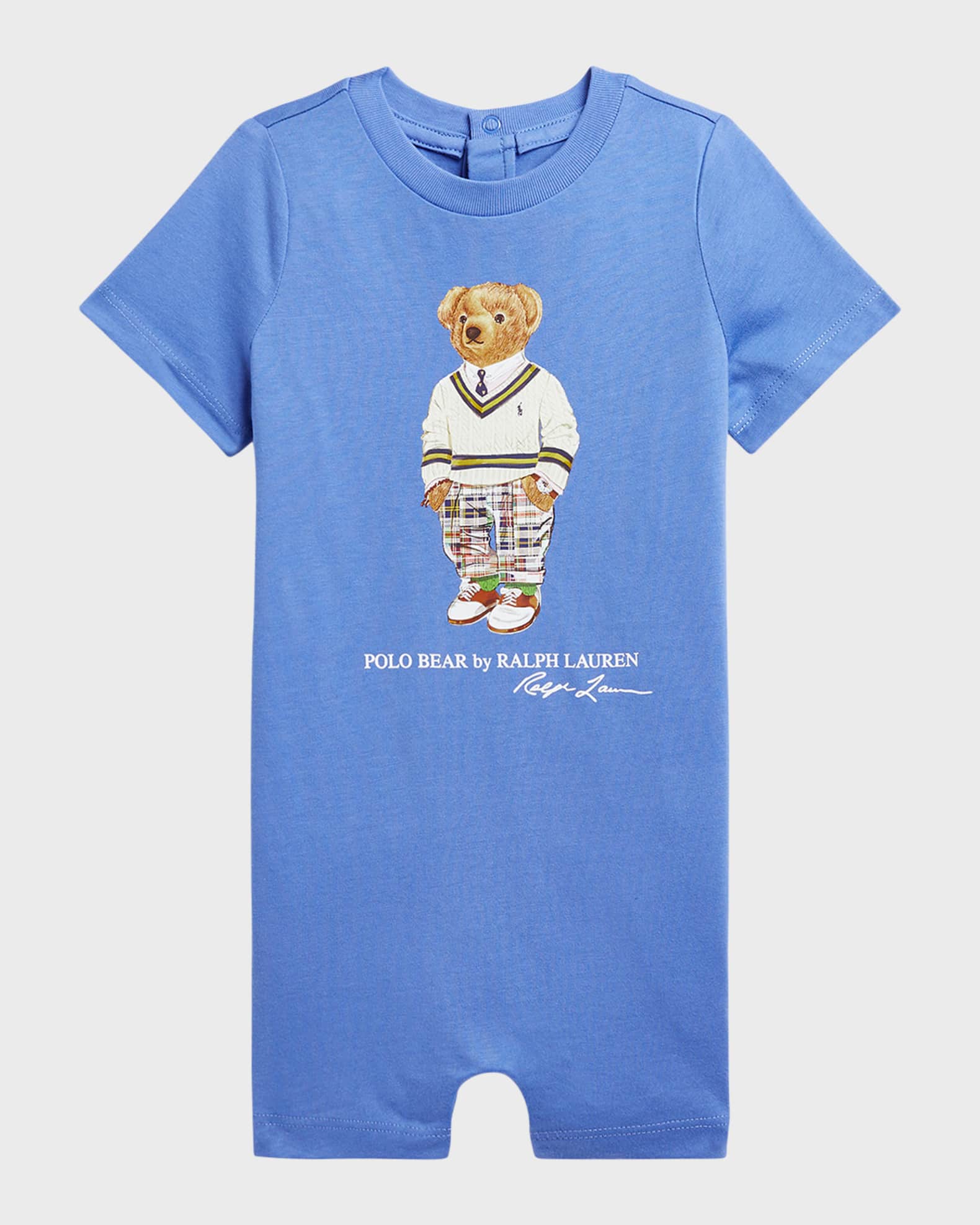Ralph Lauren Childrenswear Boy's Signature Polo Bear Shortall, Size 3M-9M |  Neiman Marcus