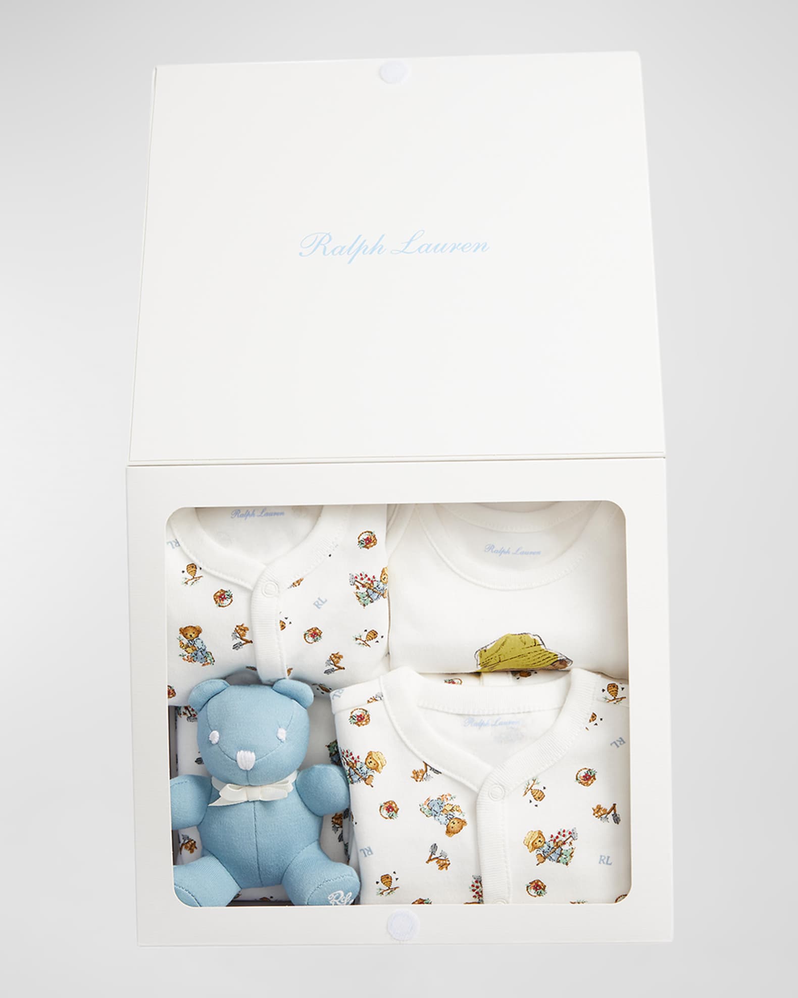 Ralph Lauren Childrenswear Boy's 5-Piece Bear Essential Gift Box Set, Size  3M-9M | Neiman Marcus