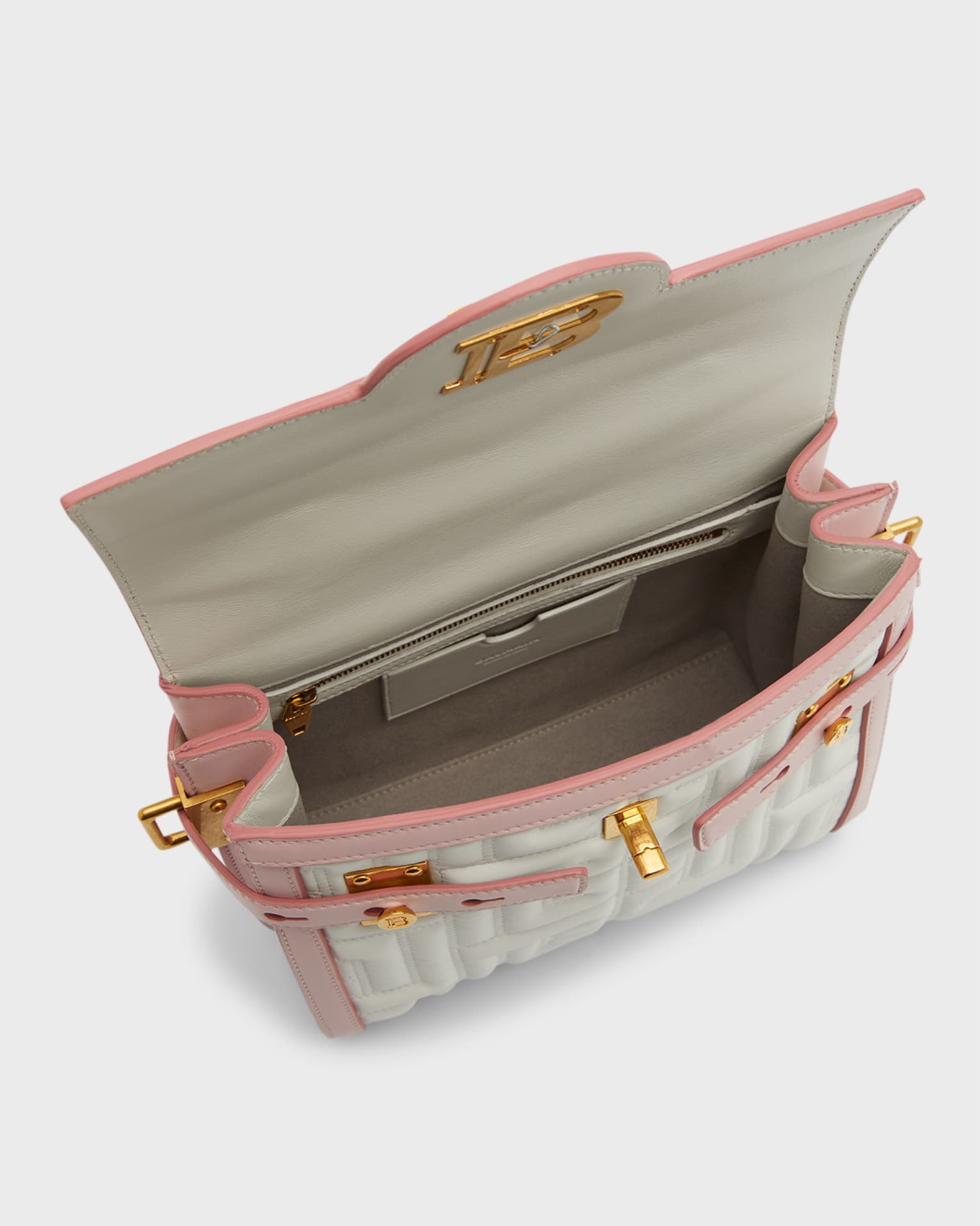 Balmain BBuzz 23 Quilted Leather Shoulder Bag Neiman Marcus