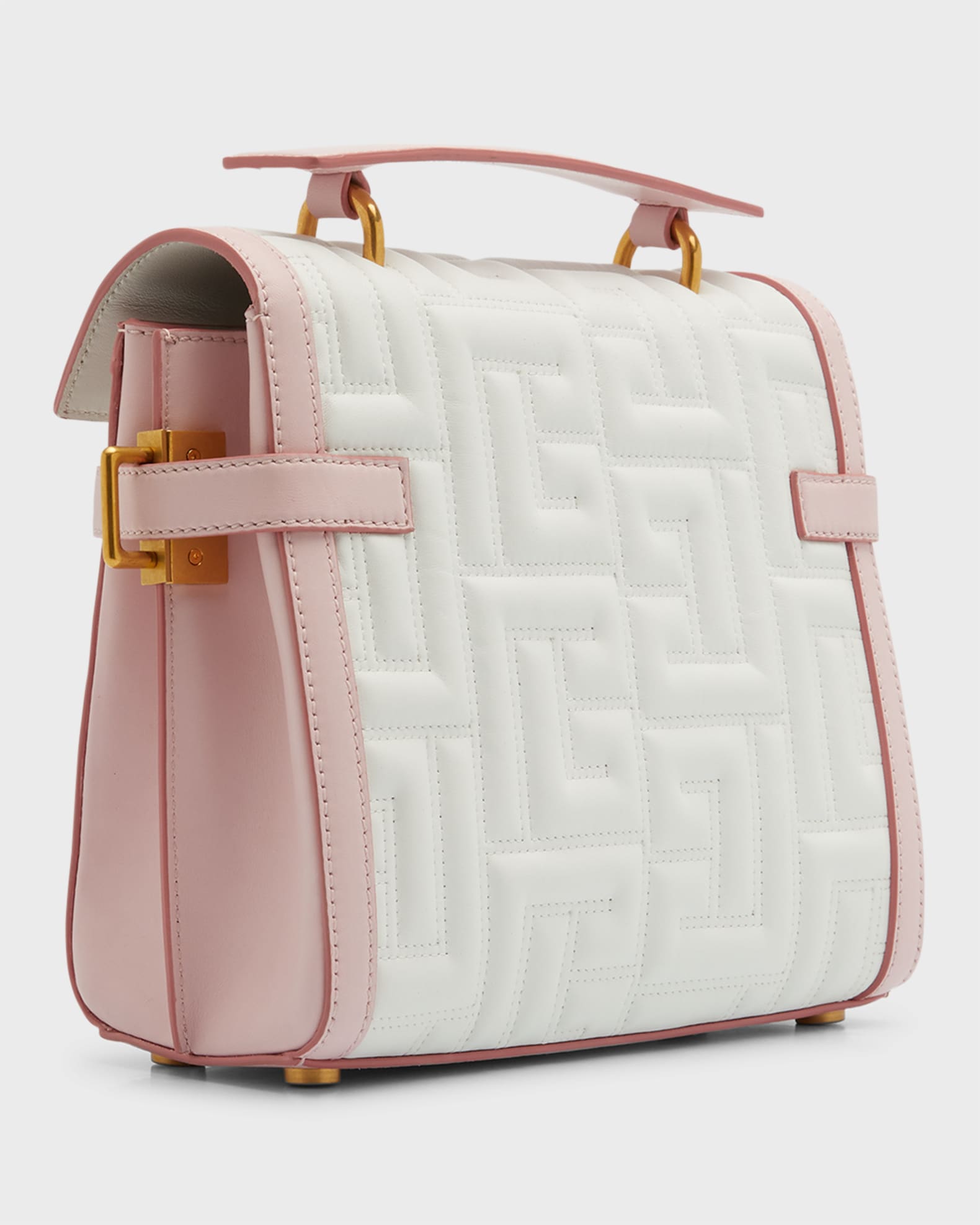 Balmain BBuzz 23 Quilted Leather Shoulder Bag Neiman Marcus