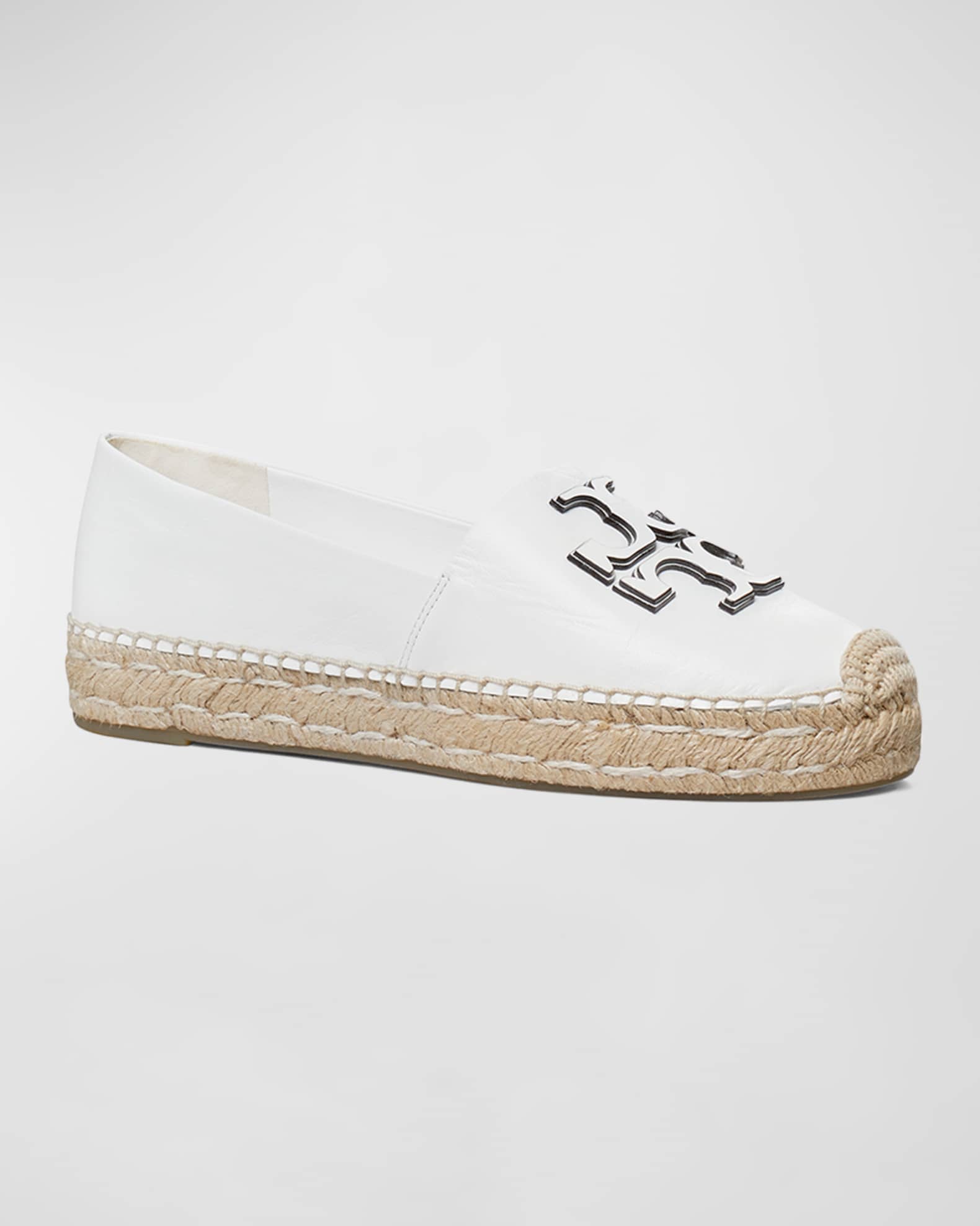 Ines Leather Logo Espadrilles