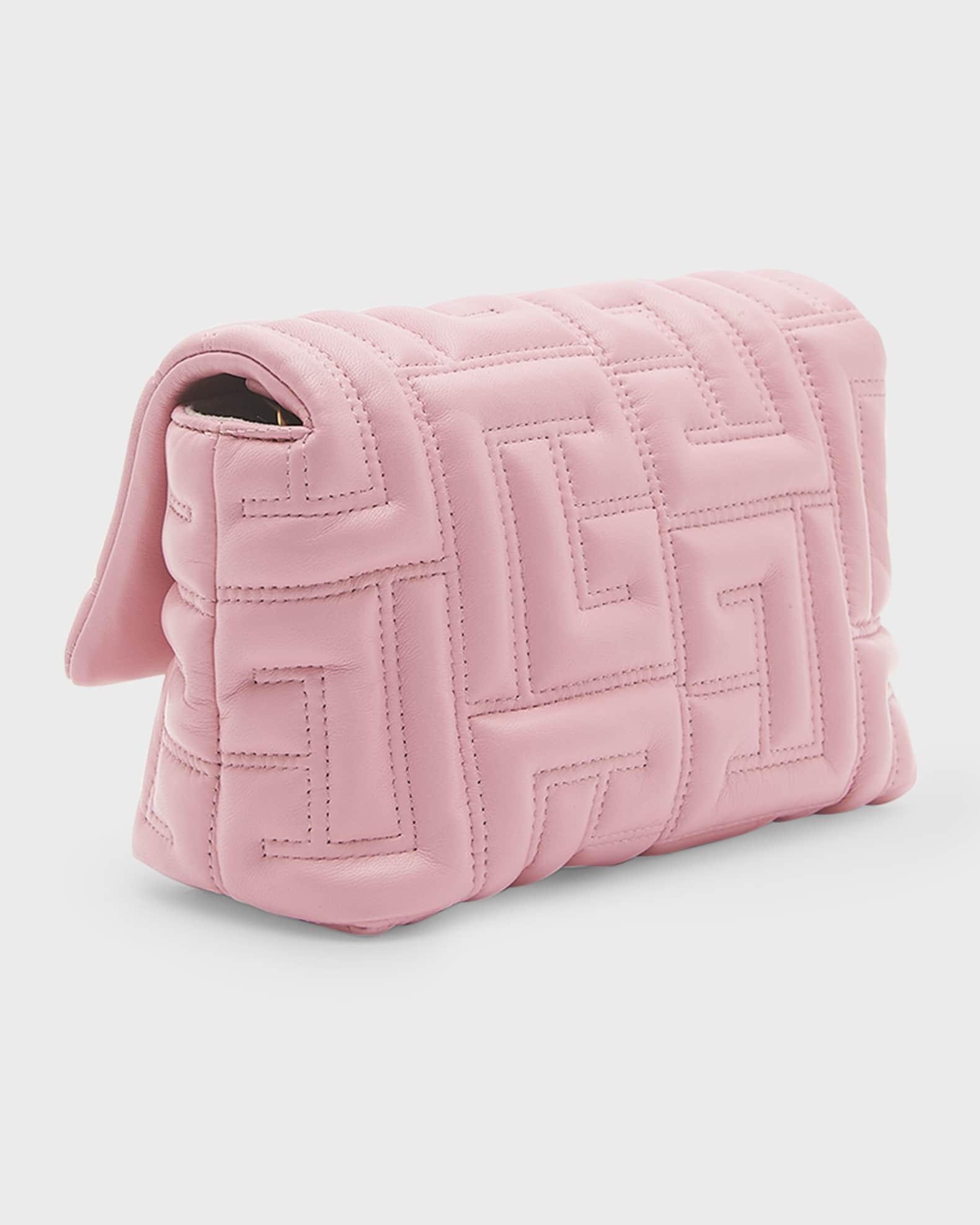 Balmain 1945 Mini QuiltEmbossed Shoulder Bag Neiman Marcus