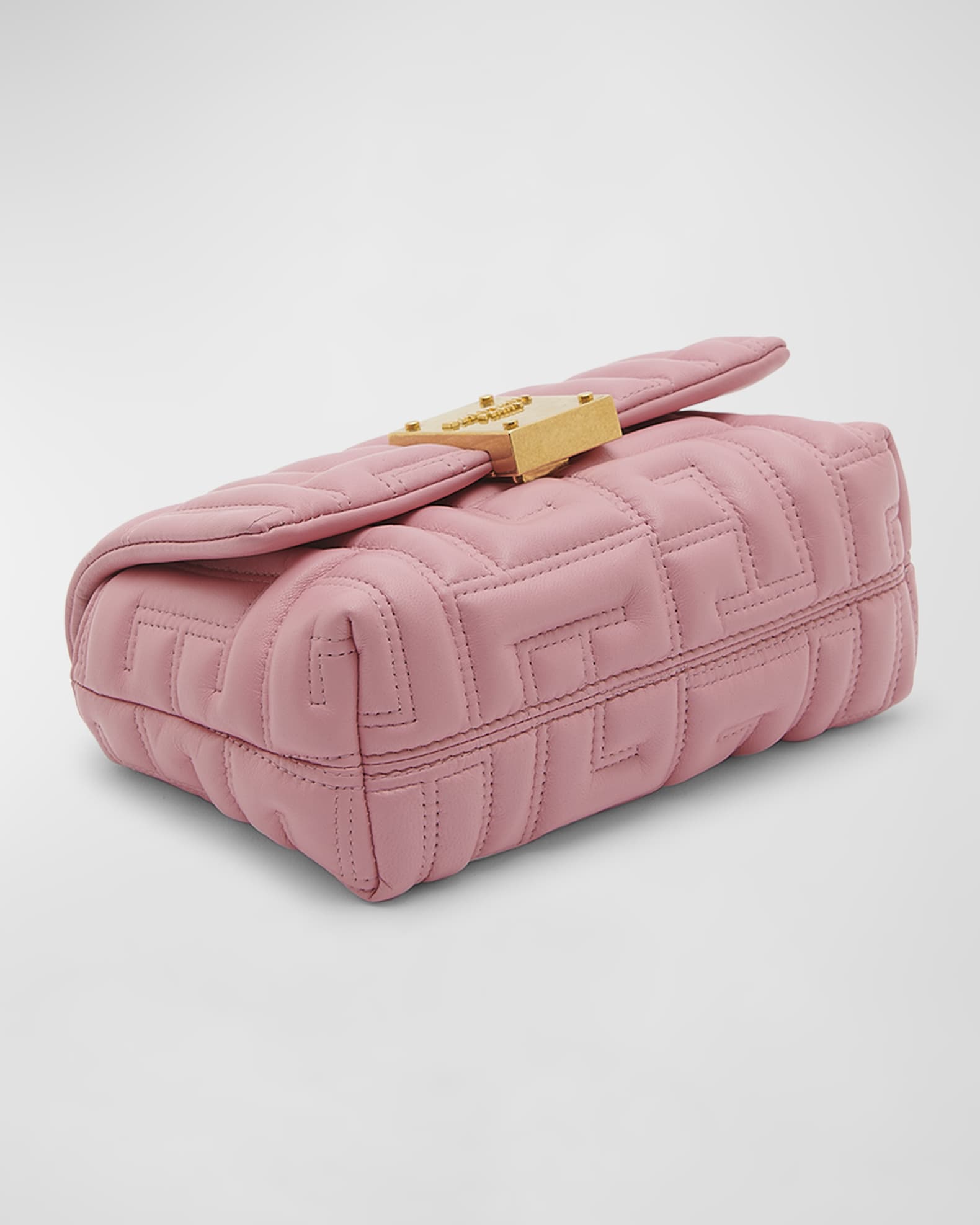 Balmain 1945 Mini QuiltEmbossed Shoulder Bag Neiman Marcus