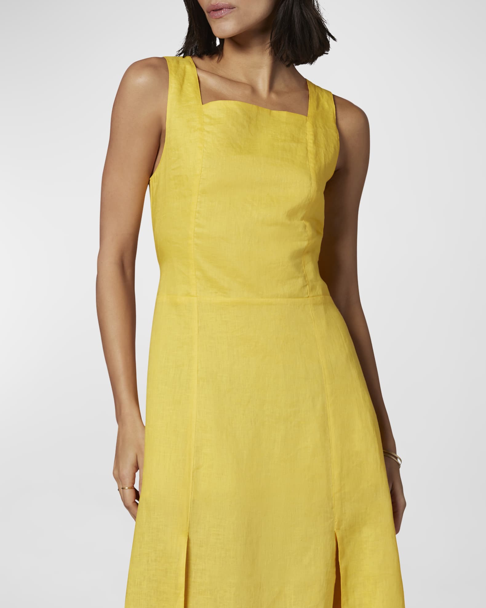 Equipment Sleeveless LinenBlend Midi Dress Neiman Marcus