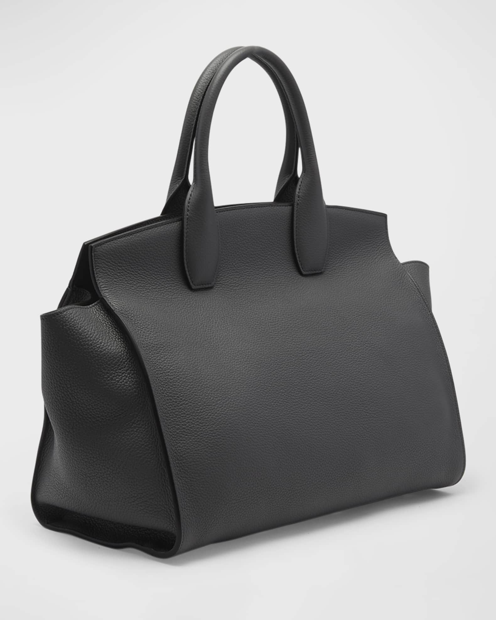 Ferragamo The Studio Gancini Leather Top-Handle Bag | Neiman Marcus