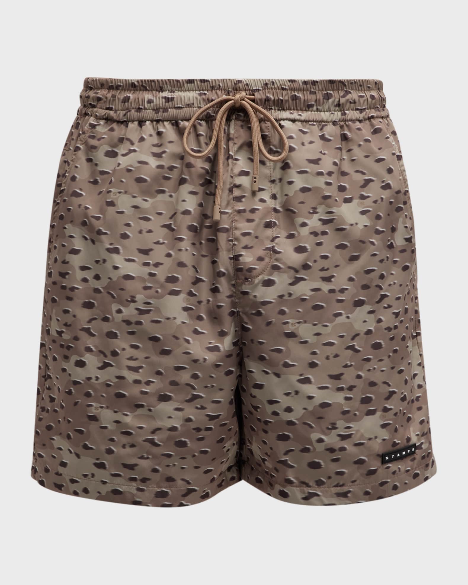 Stampd Men's Camo Leopard Swim Trunks Neiman Marcus