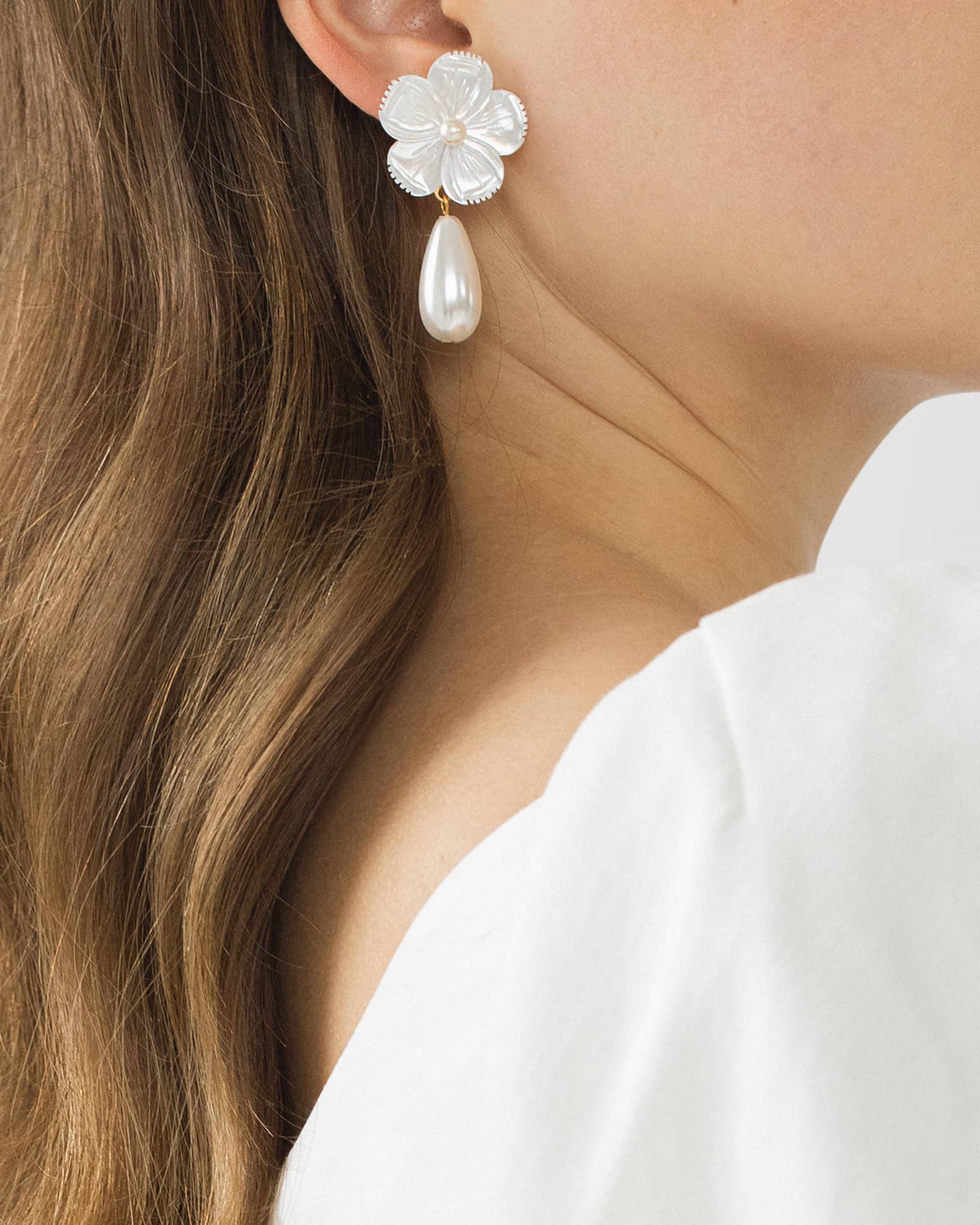 Jennifer behr flower earrings on sale