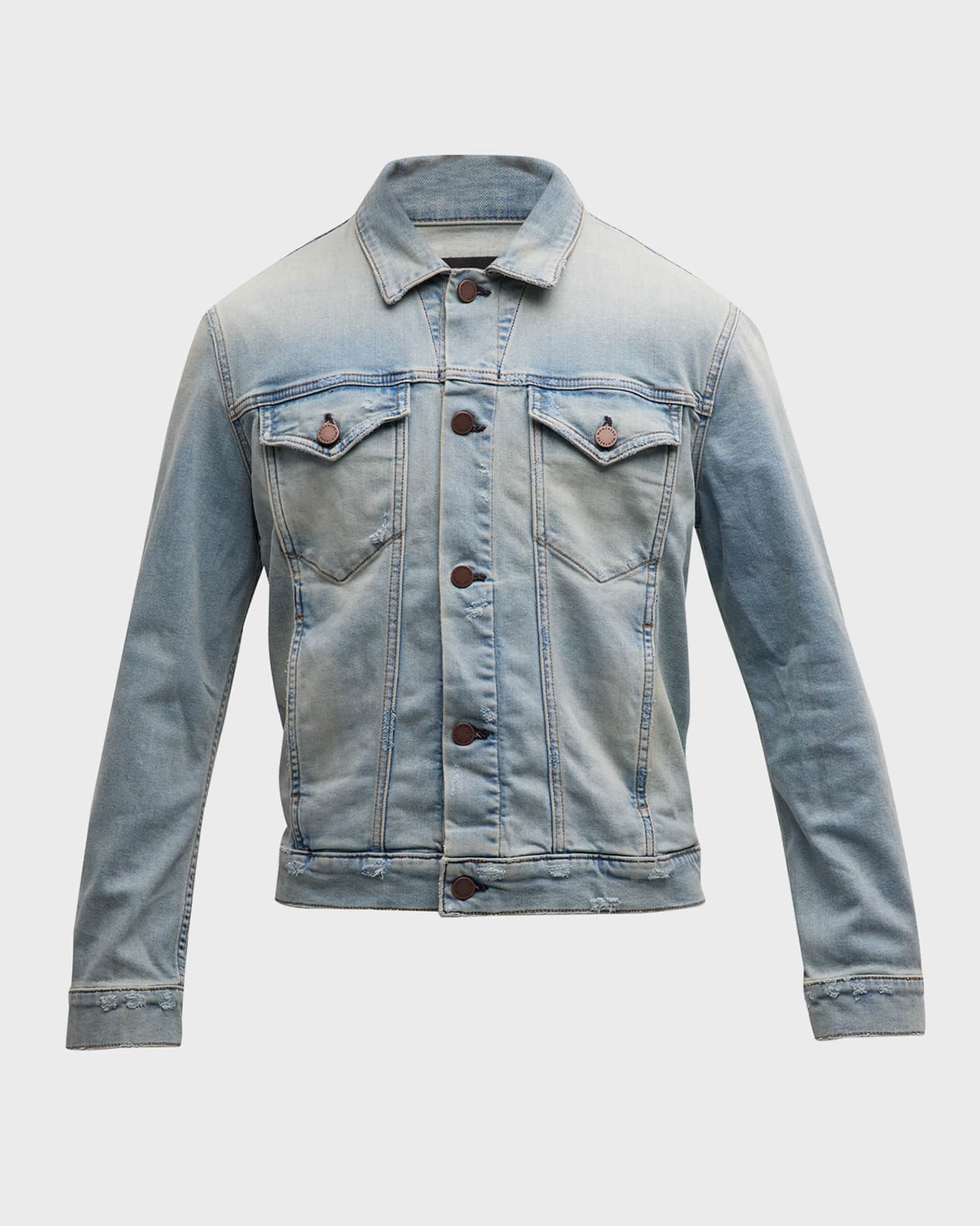 monfrere Men's Dean Faded Denim Jacket | Neiman Marcus