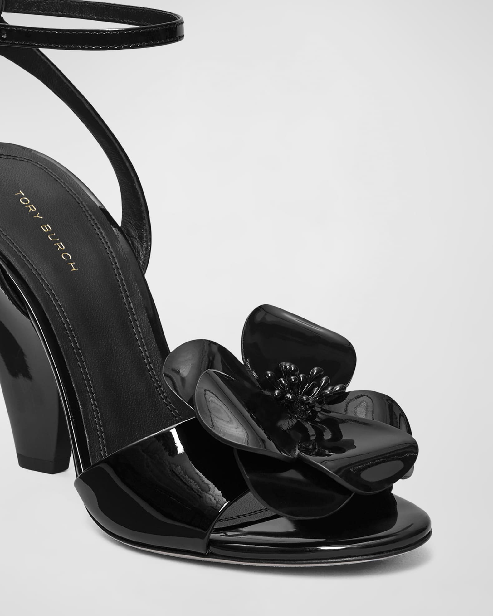 Tory Burch Flower Heeled Platform Sandals | Neiman Marcus