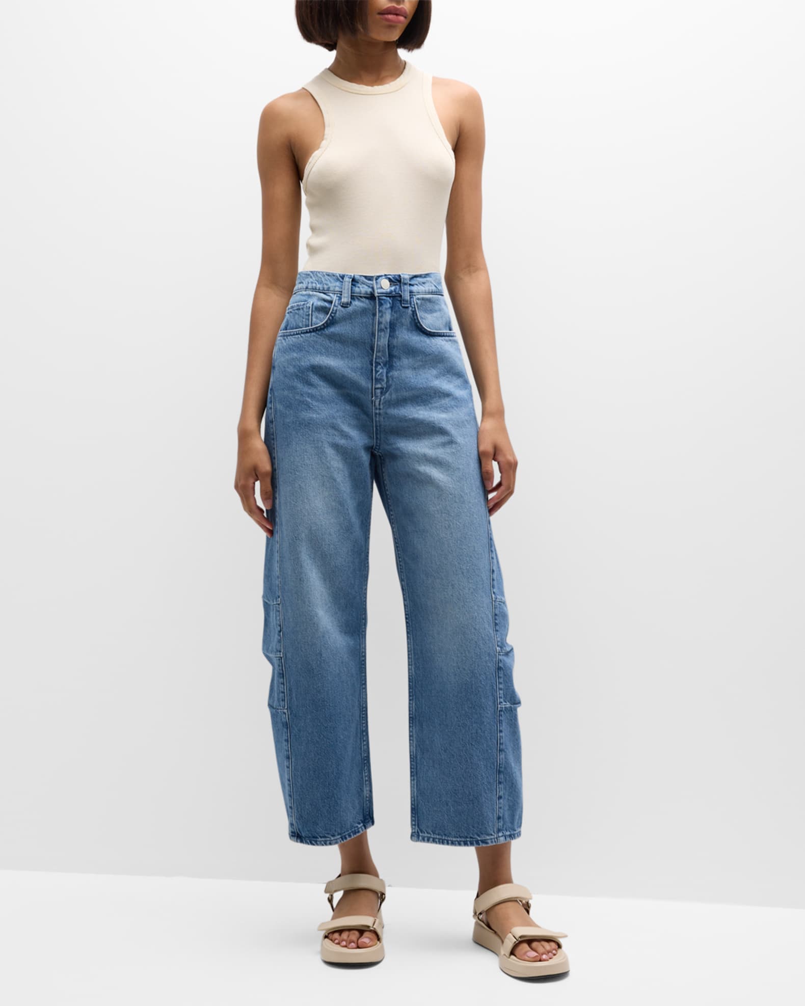 Triarchy Ms.Walker Mid-Rise Constructed Jeans | Neiman Marcus