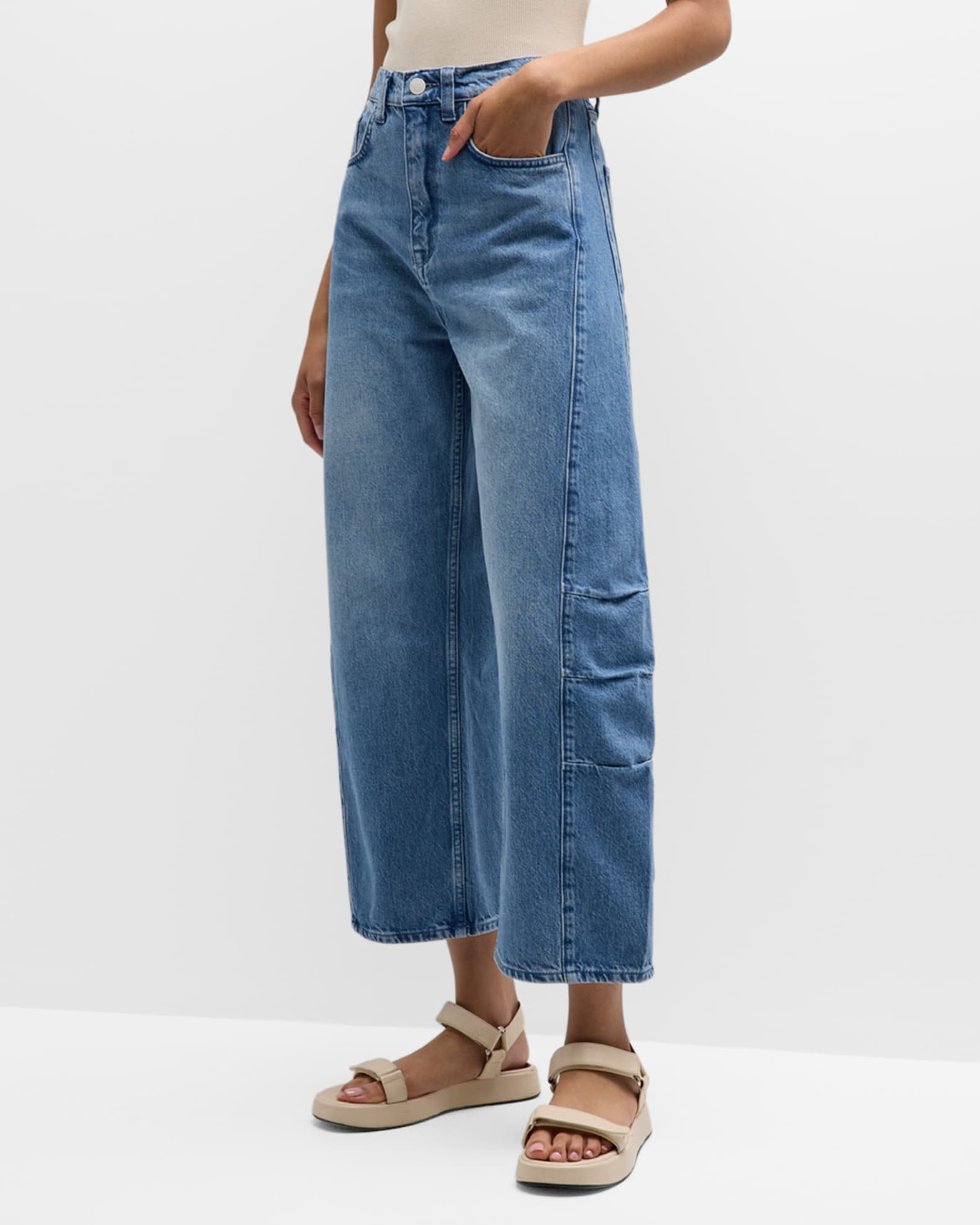Triarchy Ms.Walker Mid-Rise Constructed Jeans | Neiman Marcus