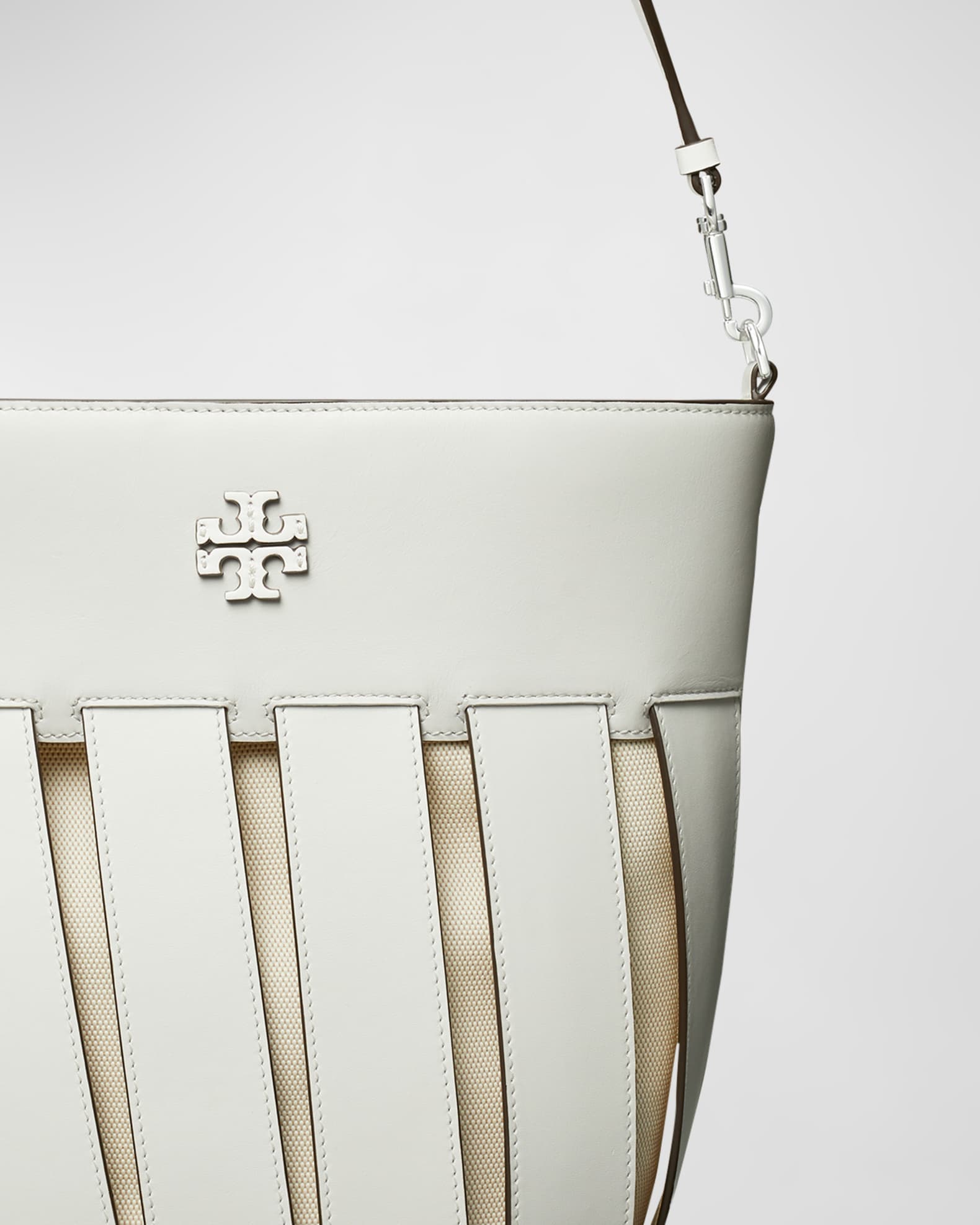 Tory Burch Mcgraw Stripe Small Bucket Bag