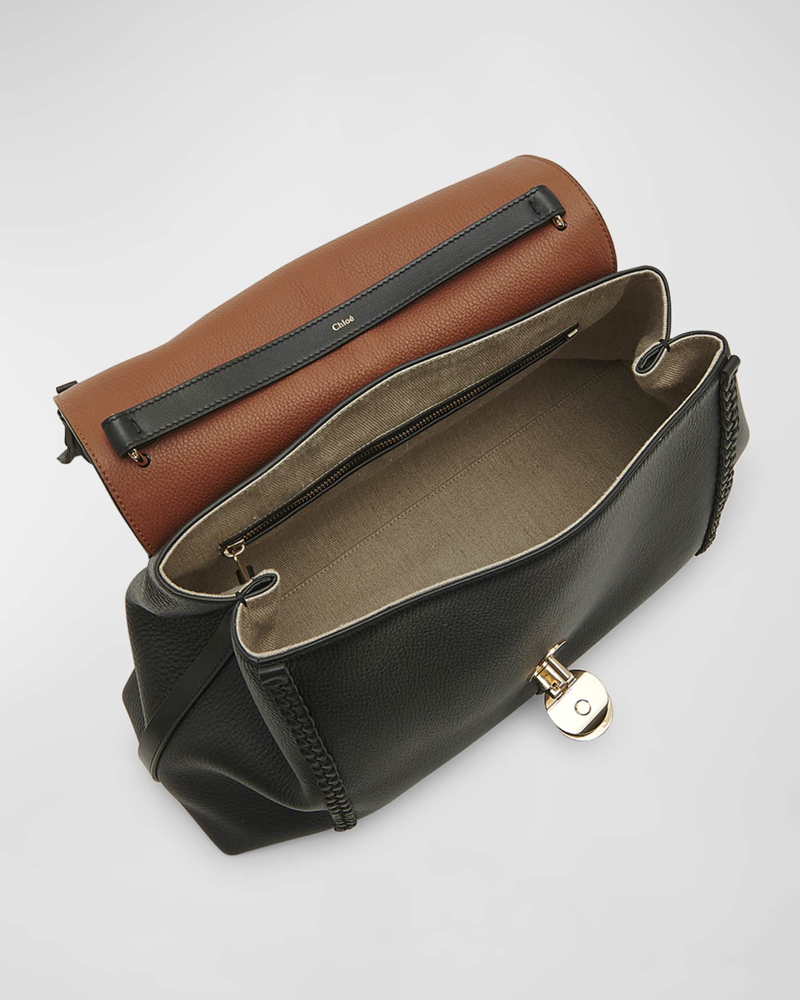 Penelope Large Top Handle Bag in Smooth Grained Leather