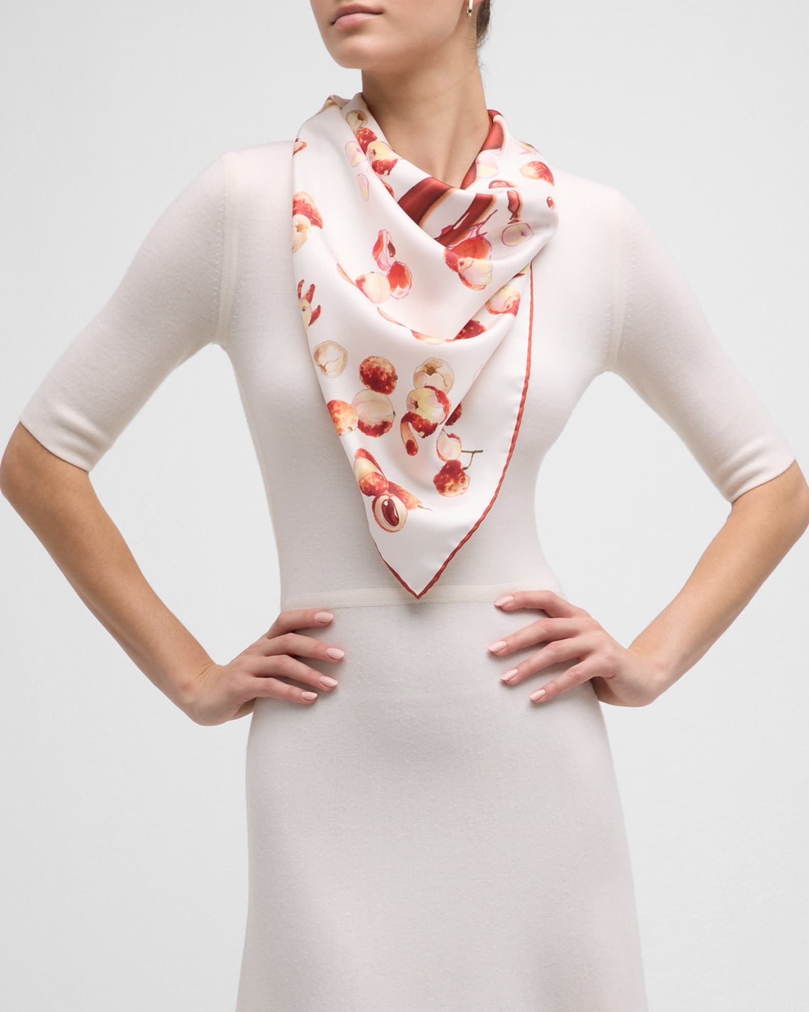 Licisbianco Silk Square Scarf