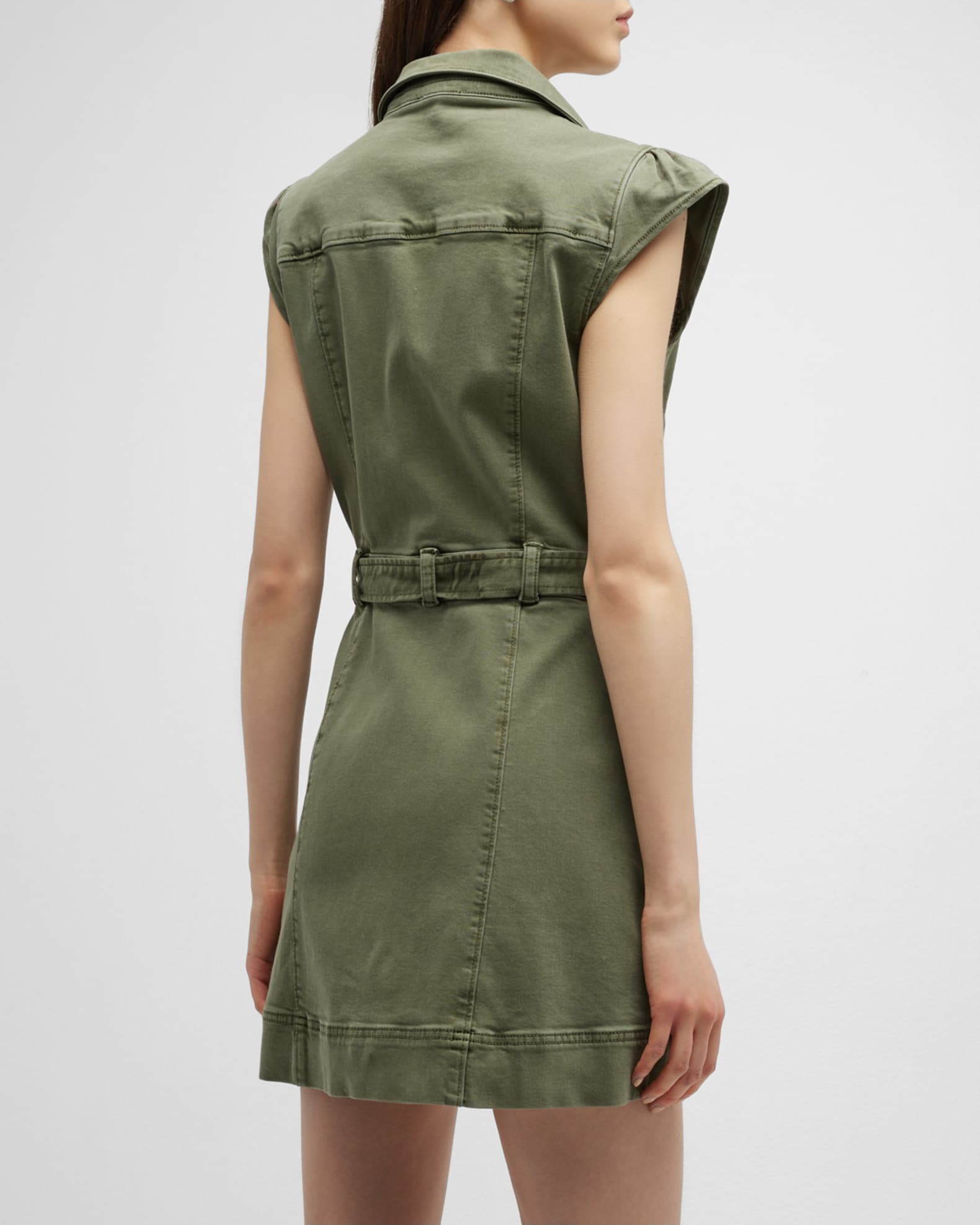 PAIGE Jaxsyn Belted Mini Utility Dress Neiman Marcus