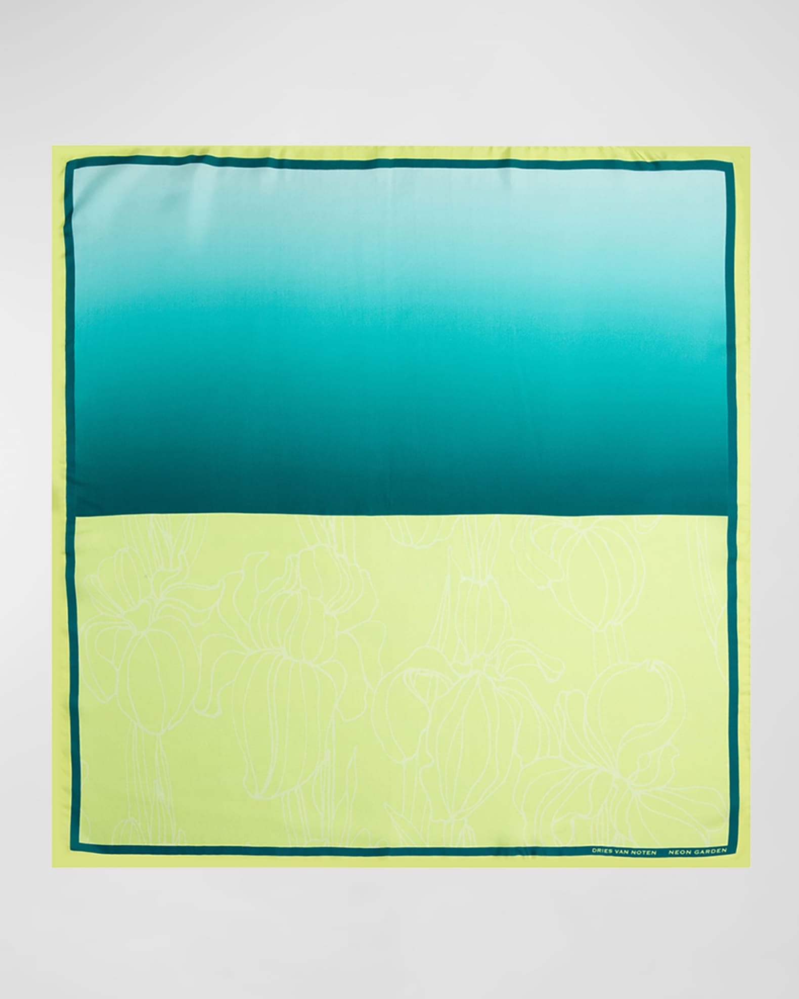 Neon Garden Silk Foulard 0