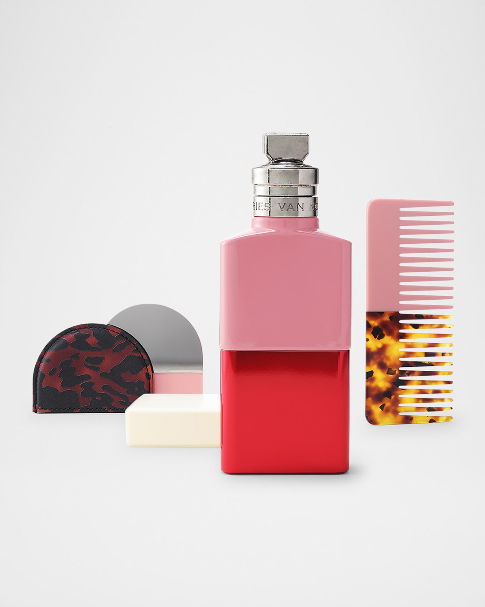 Dries Van Noten Pink and Tortoiseshell Wide-Tooth Comb | Neiman Marcus