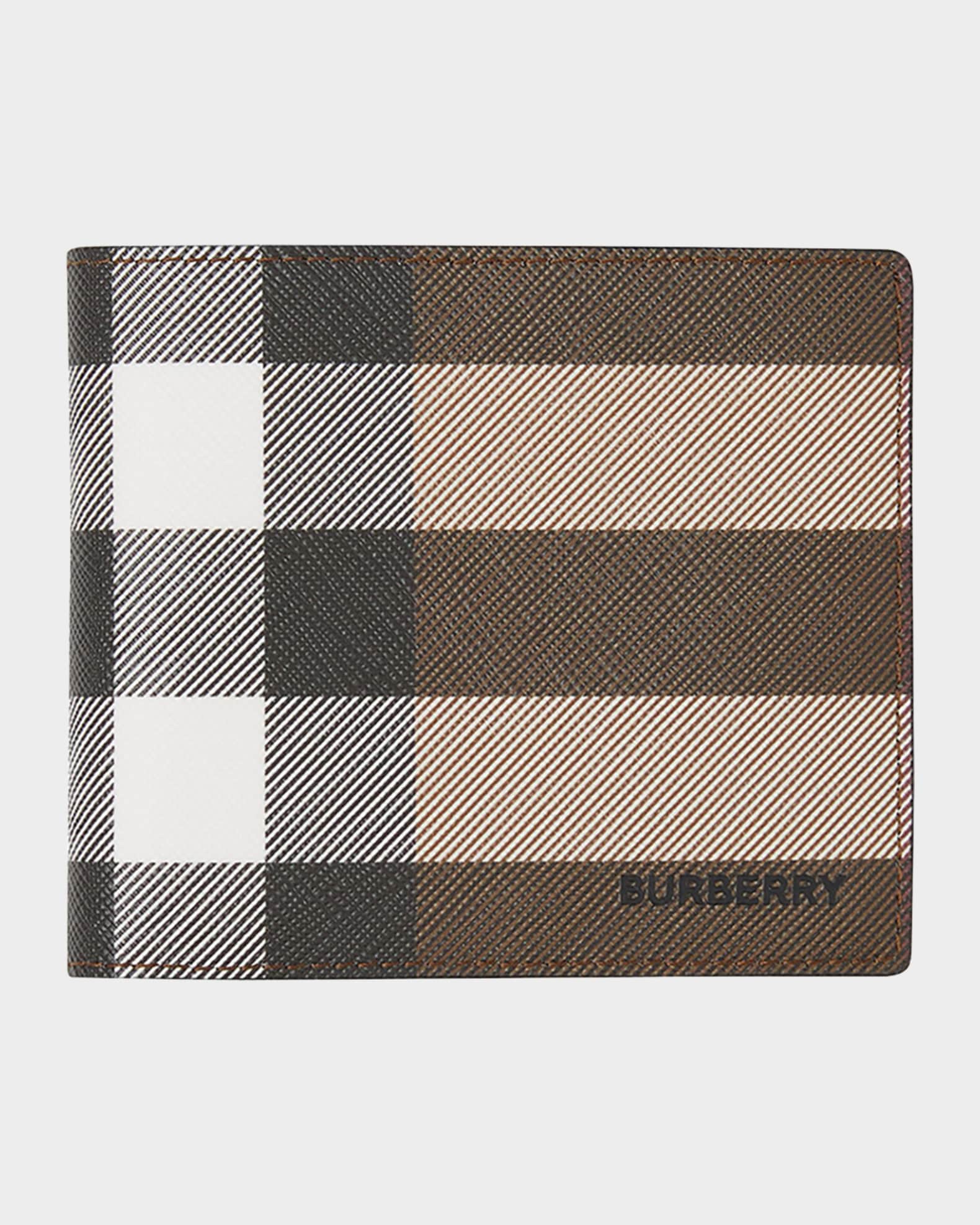 Men's Check Logo Bifold Wallet 0