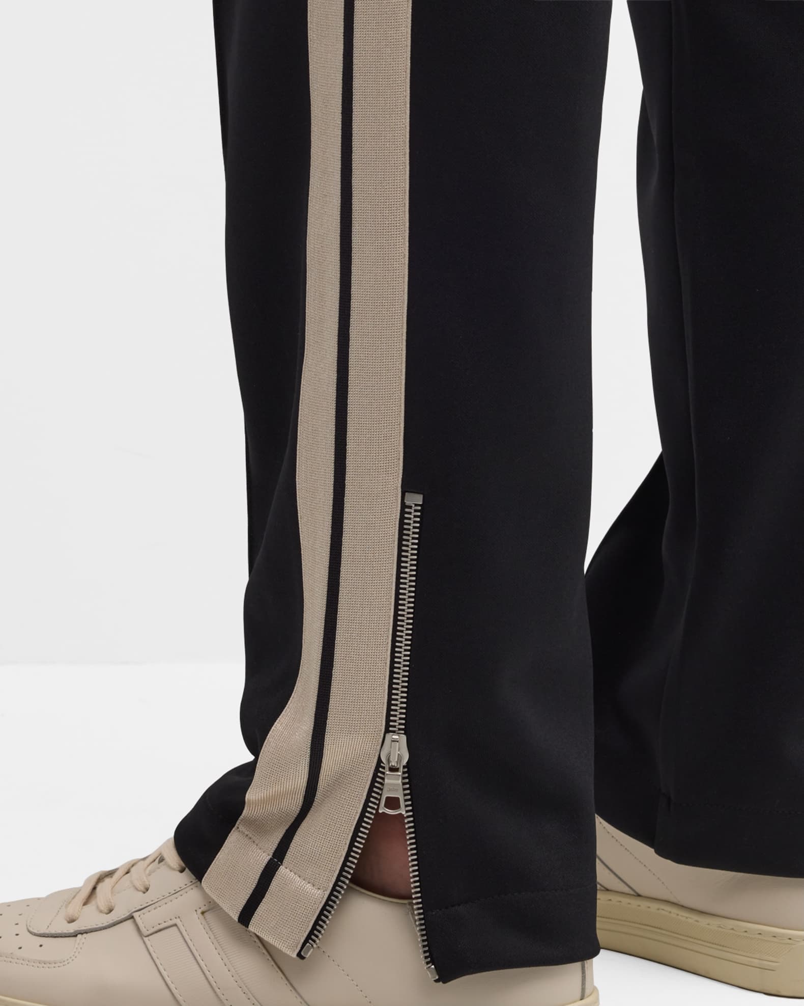 Custom LV monogram striped track pants. Polyester