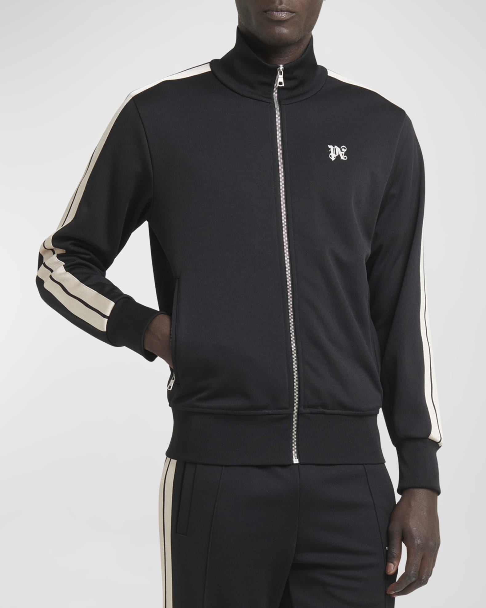 Palm Angels Men's Pa Monogram Classic Track Jacket