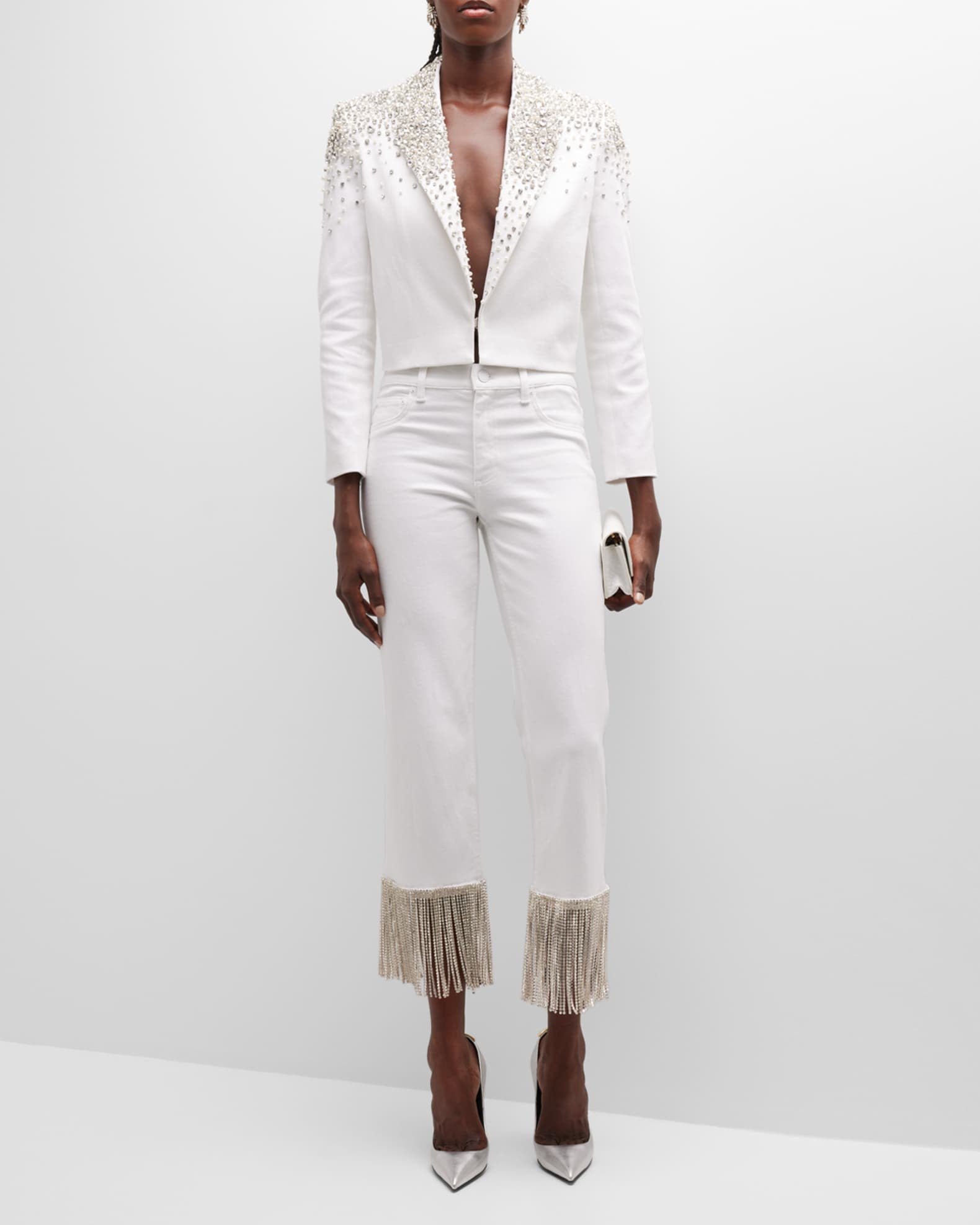 OUT AND ABOUT EMBELLISHED BLAZER